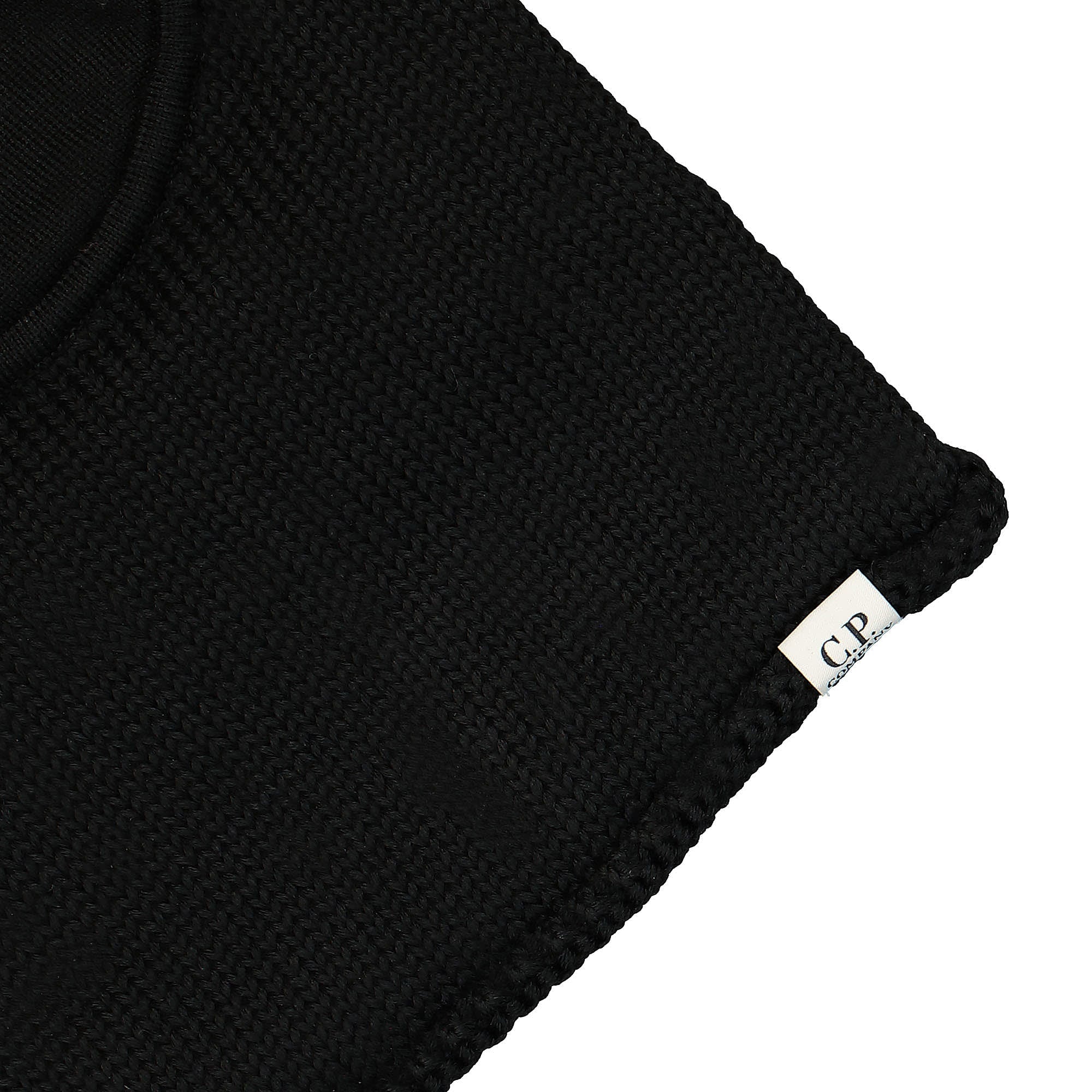 C.P. Company Extra Fine Merino Wool Ski Mask Black Balaclavas Detailfoto | Overkill