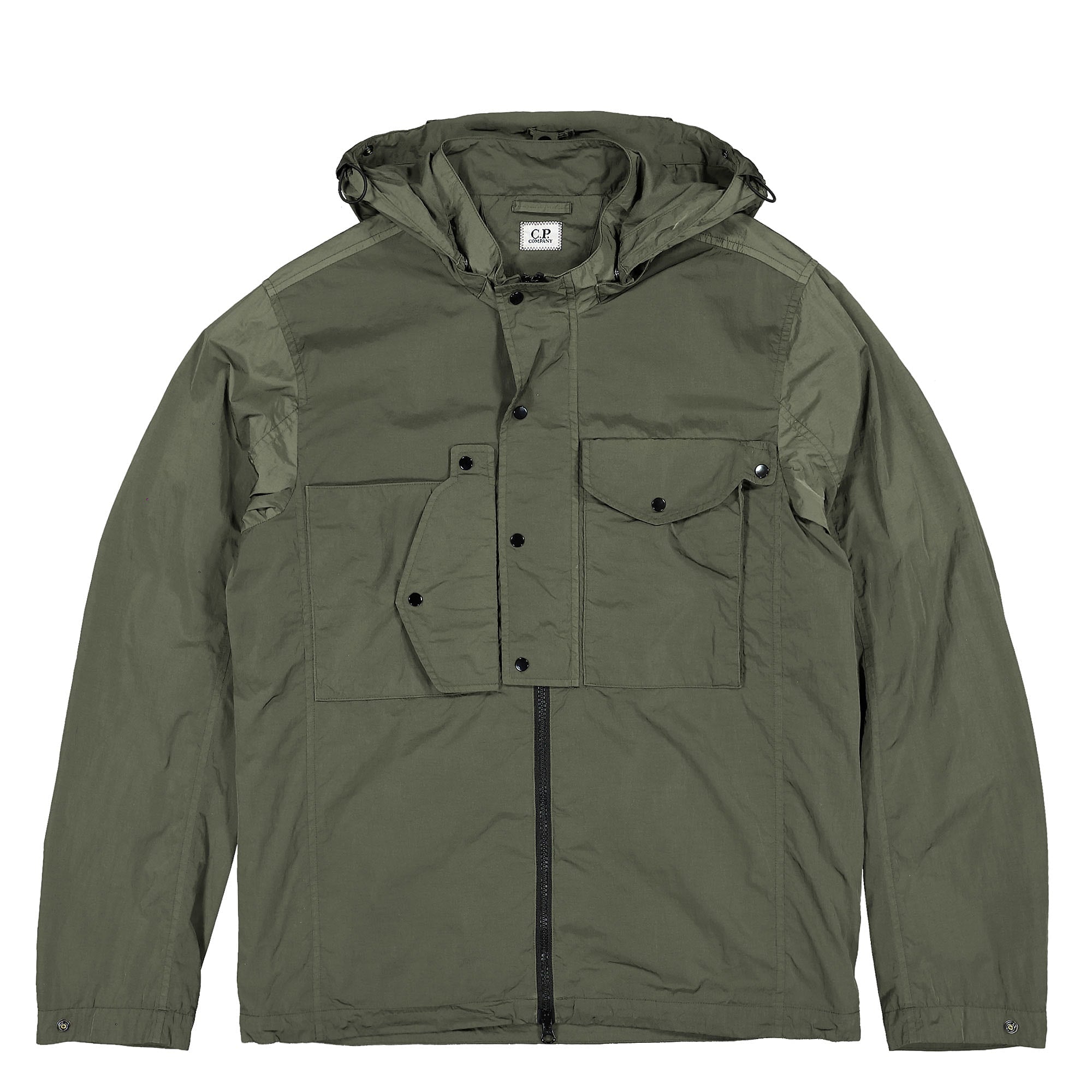 C.P. Company Chrome-R Goggle Jacket Thyme Windbreaker 13CMOS050A-005904G 669 | Overkill
