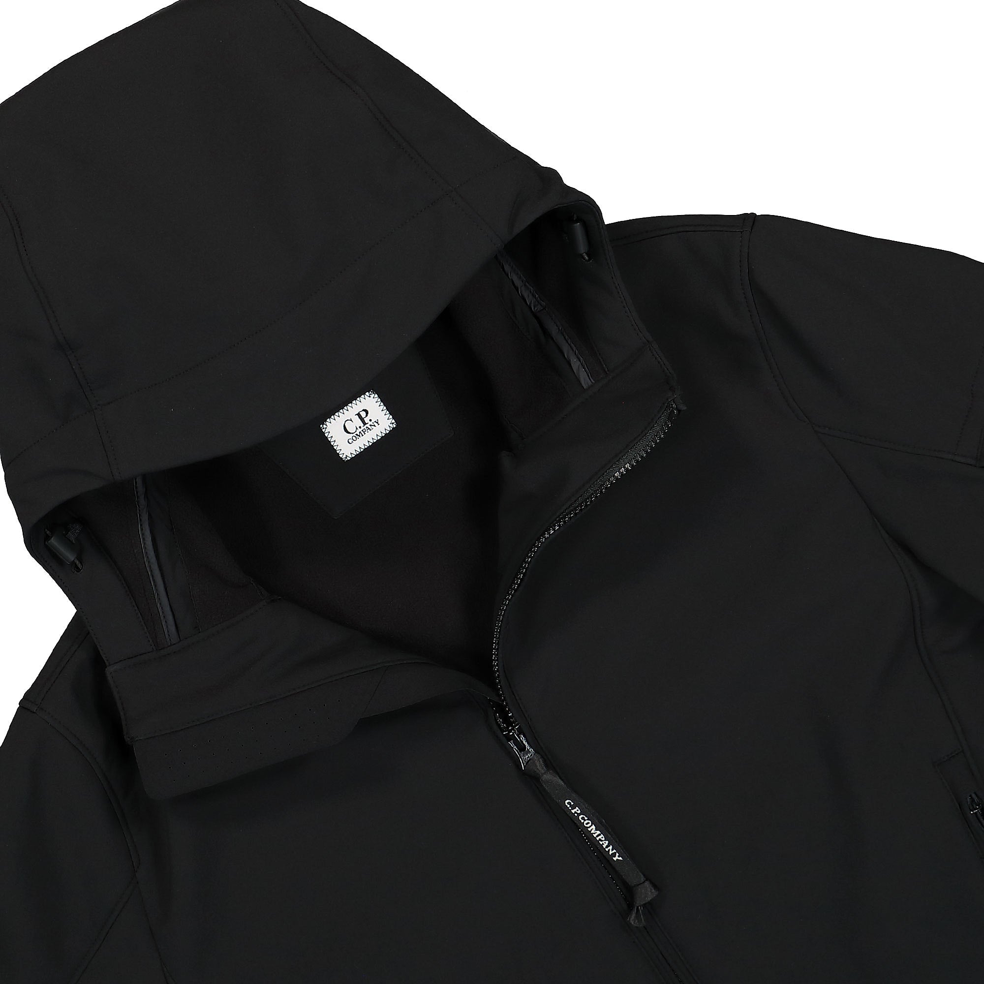 C.P. Company Shell-R Hood Jacket Black Jackets Close-up | Overkill