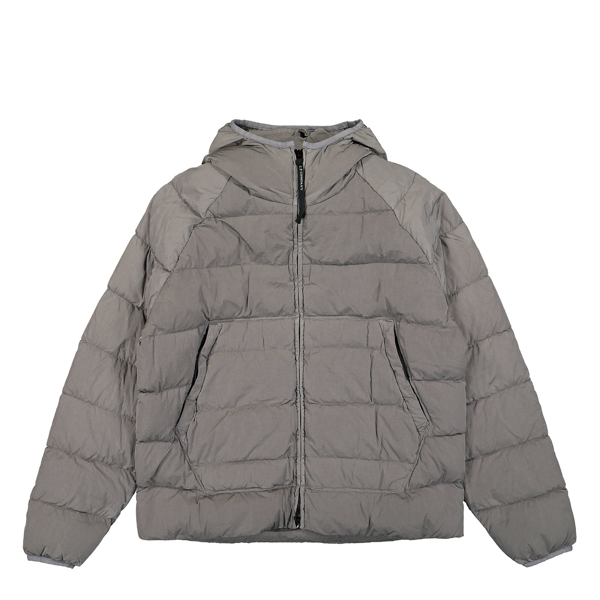 C.P. Company ECO Chrome R Hooded Down Jacket Titanium Jackets 3CMOW027A-006369G 939 | Overkill