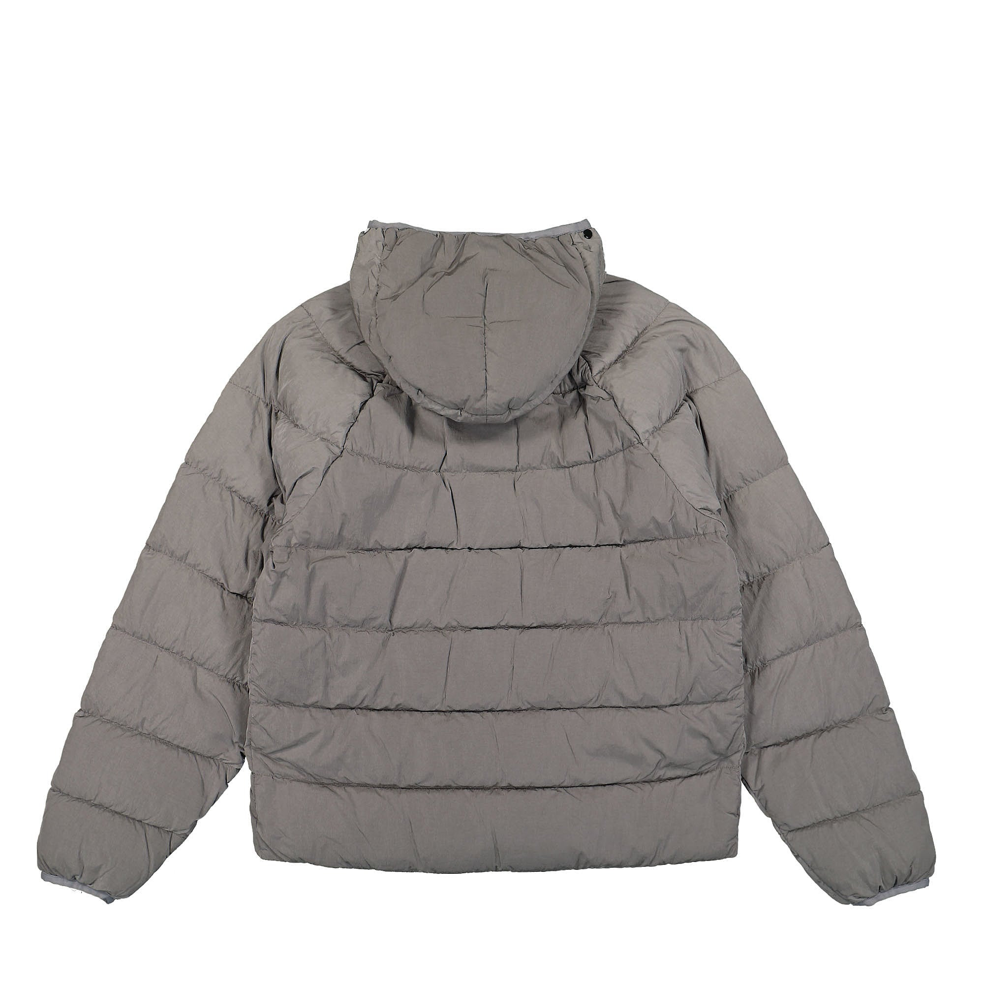 C.P. Company ECO Chrome R Hooded Down Jacket Titanium Jackets Material | Overkill