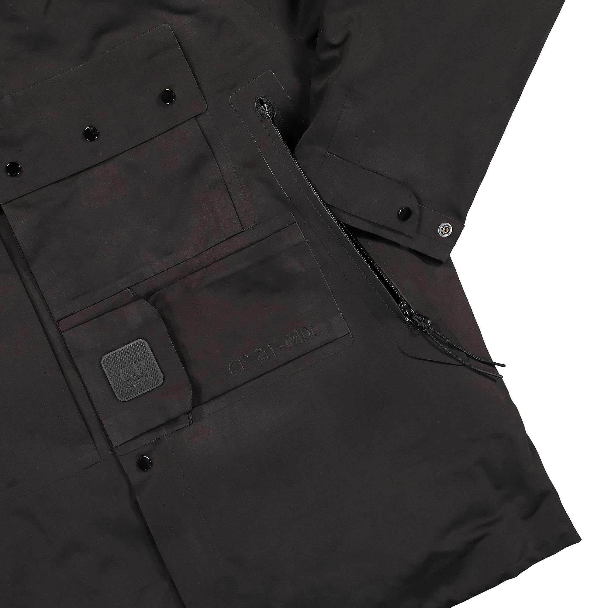 C.P. Company A.A.C. Hooded Down Jacket Black Jackets Detailfoto | Overkill