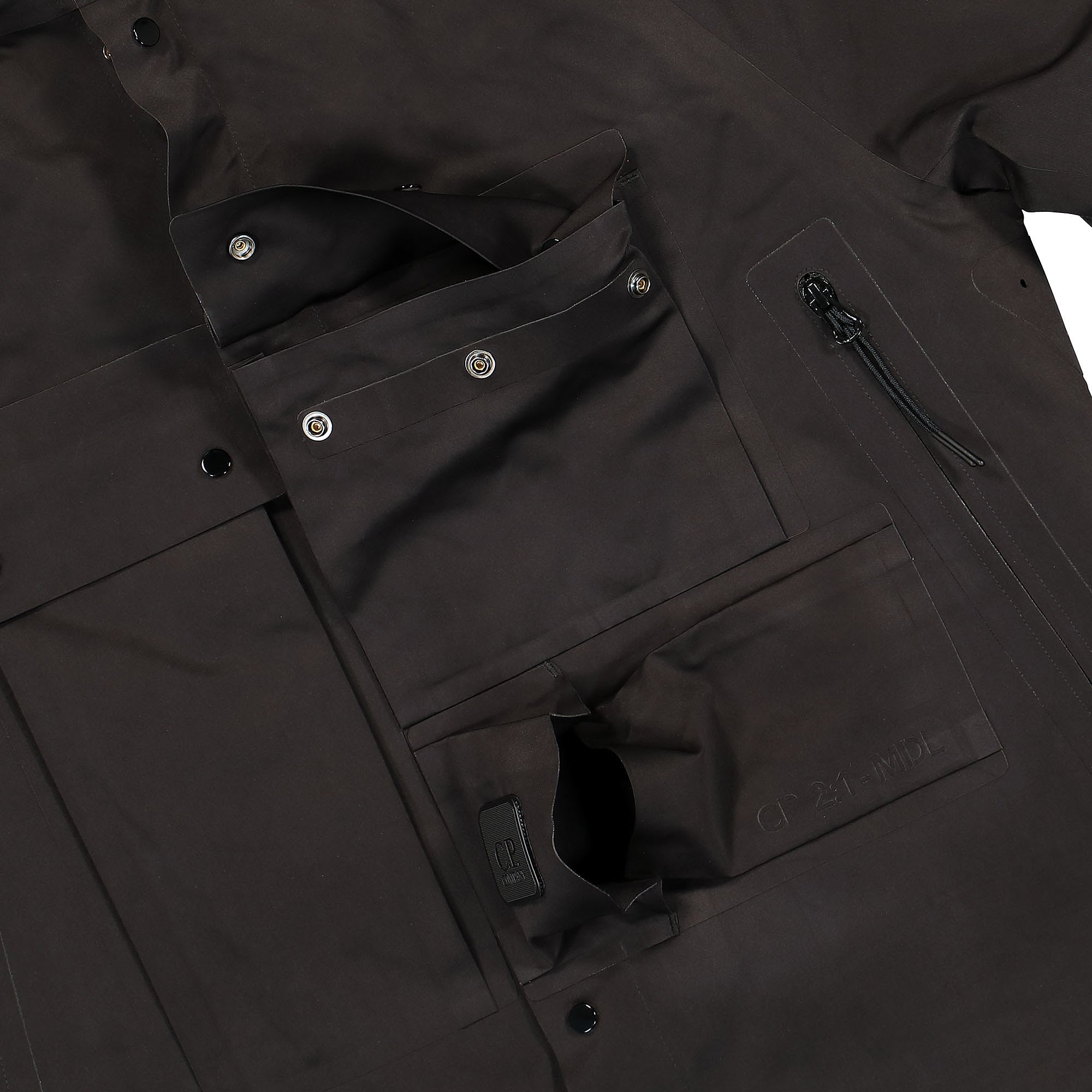 C.P. Company A.A.C. Hooded Down Jacket Black Jackets Detail view 1 | Overkill
