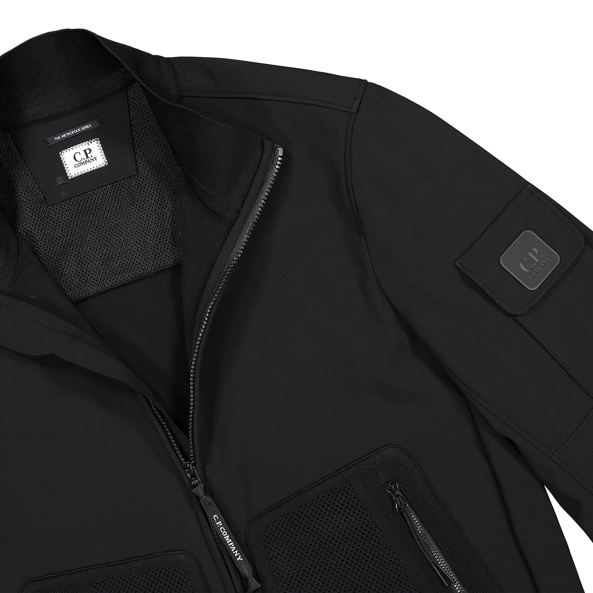 C.P. Company Shell-R Jacket Black Jackets Close-up | Overkill
