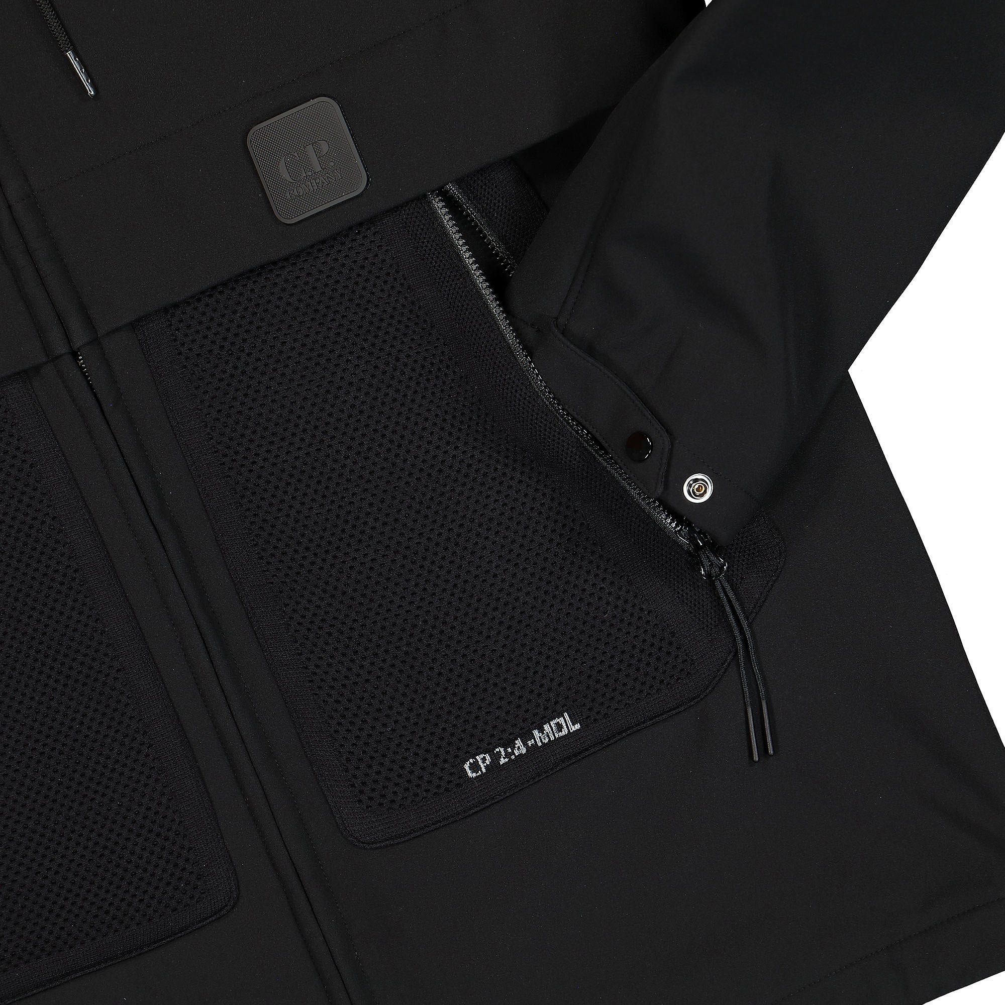 C.P. Company Shell-R Hooded Jacket Black Jackets Detailfoto | Overkill