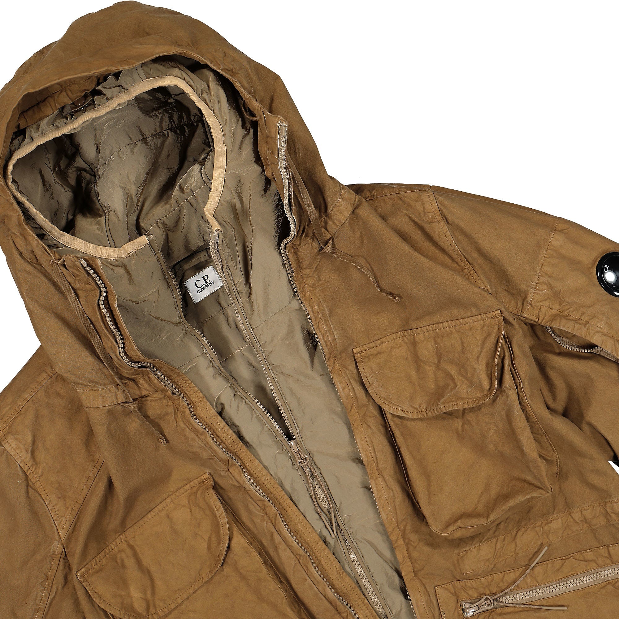 C.P. Company BA-TIC Hooded Field Jacket Cumin Jackets Close-up | Overkill