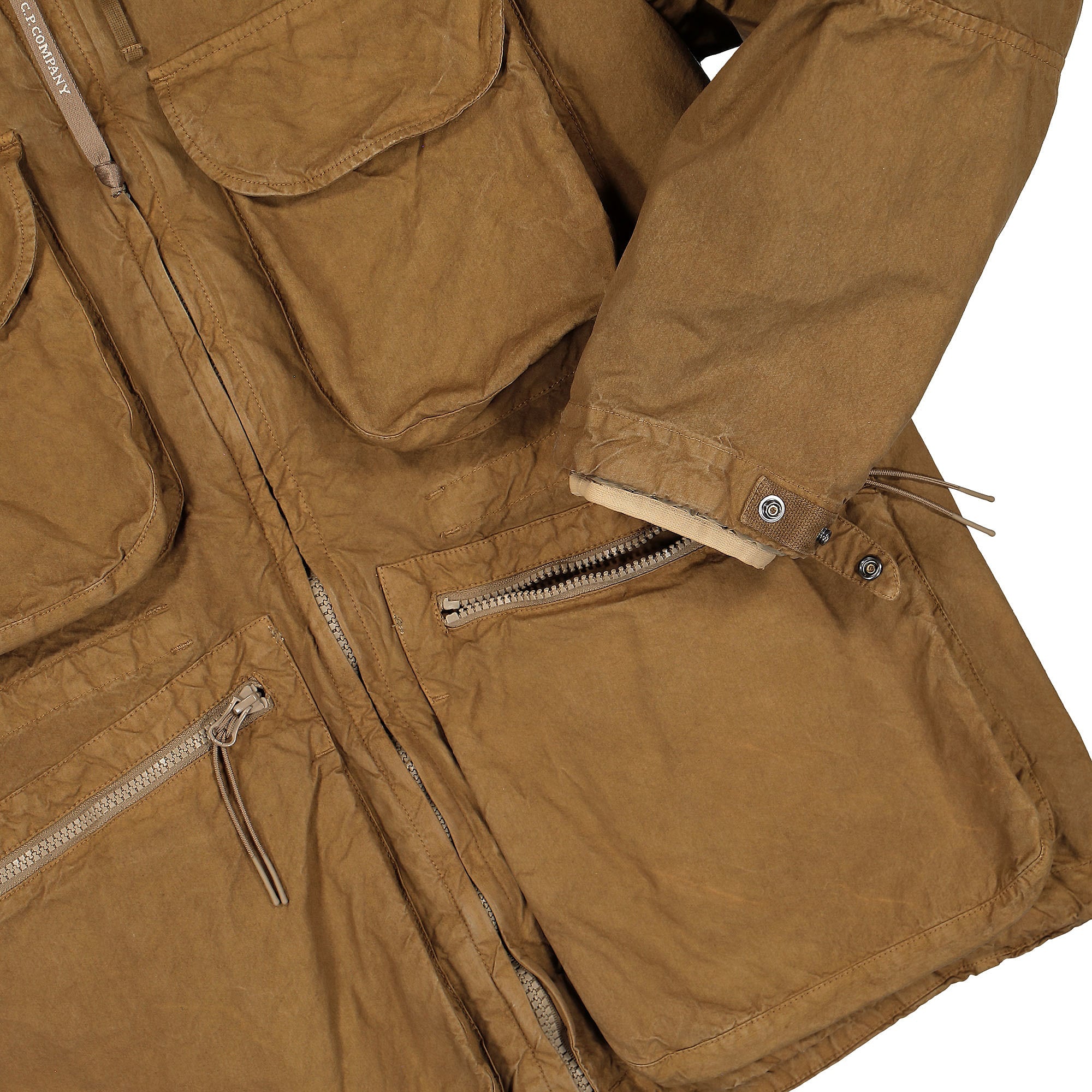 C.P. Company BA-TIC Hooded Field Jacket Cumin Jackets Detailfoto | Overkill