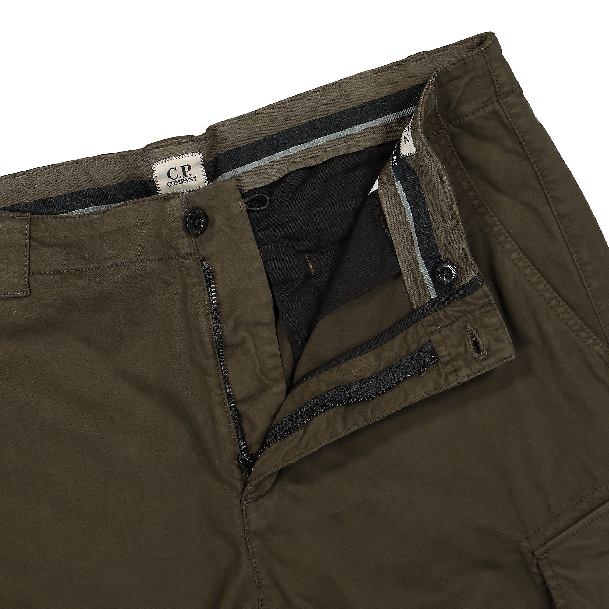 C.P. Company Stretch Sateen Cargo Pants Ivy Green Cargo Pants Detailfoto | Overkill