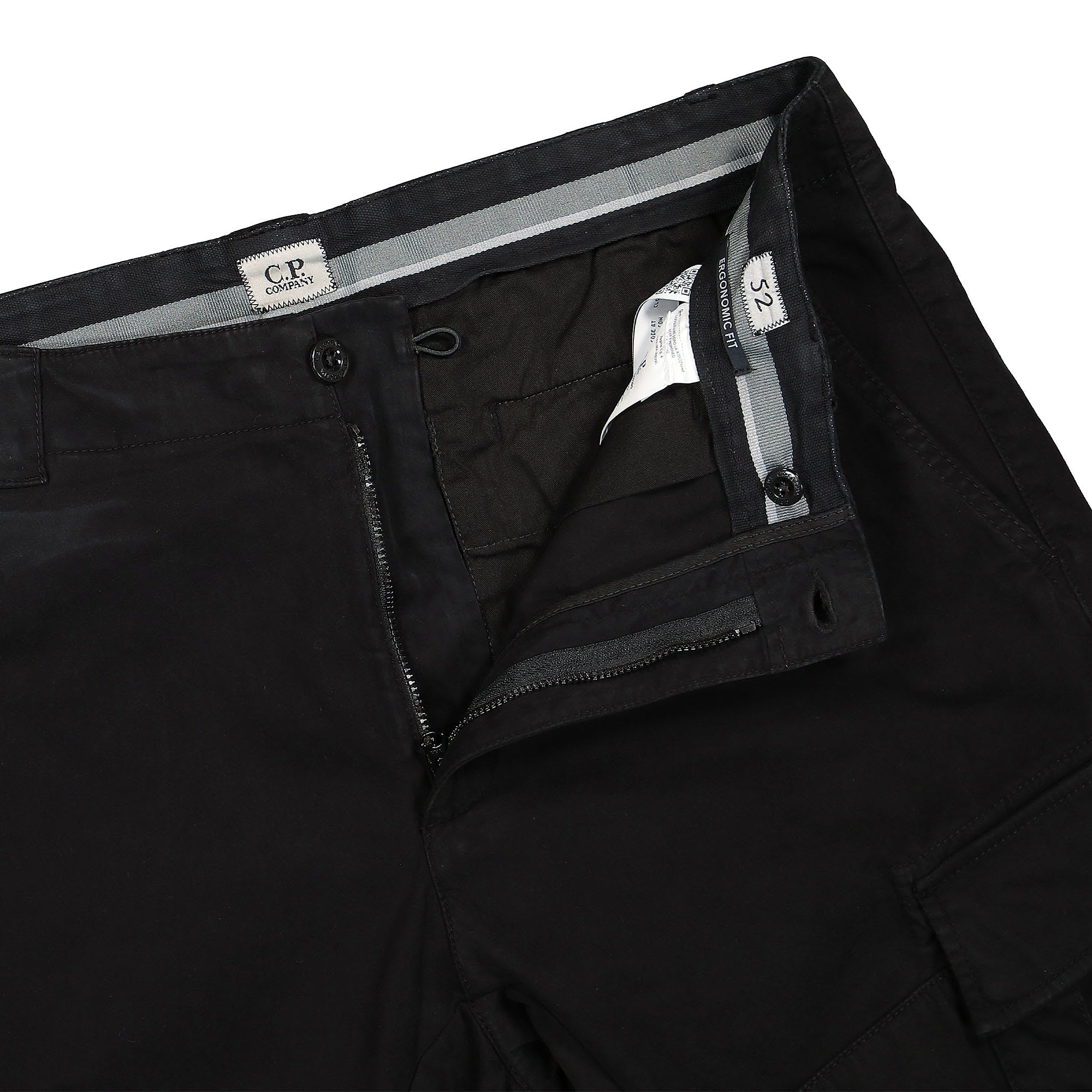 C.P. Company Stretch Sateen Cargo Pants Black Cargo Pants Detailfoto | Overkill