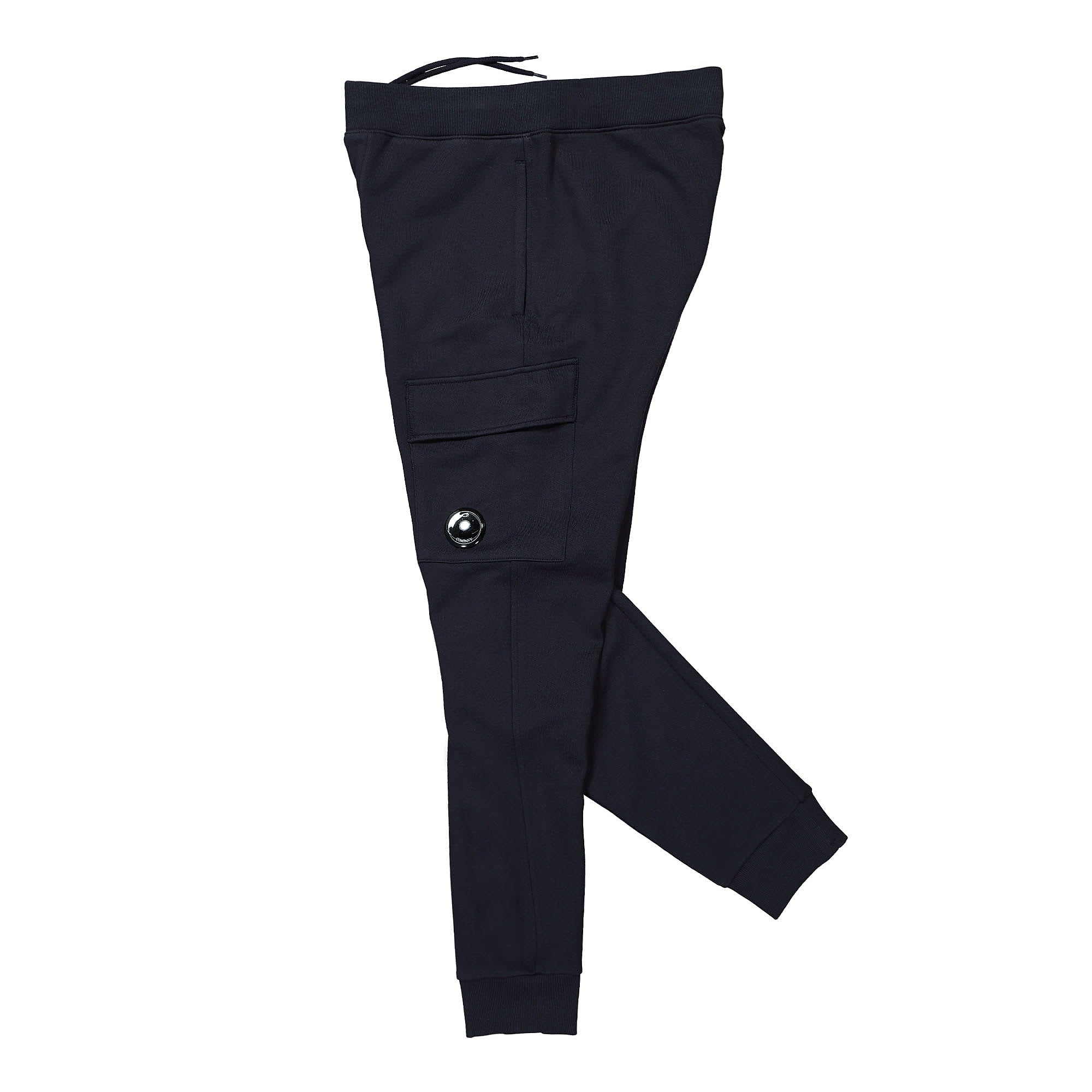 C.P. Company Diagonal Raised Fleece Track Pants Total Eclipse Sweat & Track Pants Close-up | Overkill
