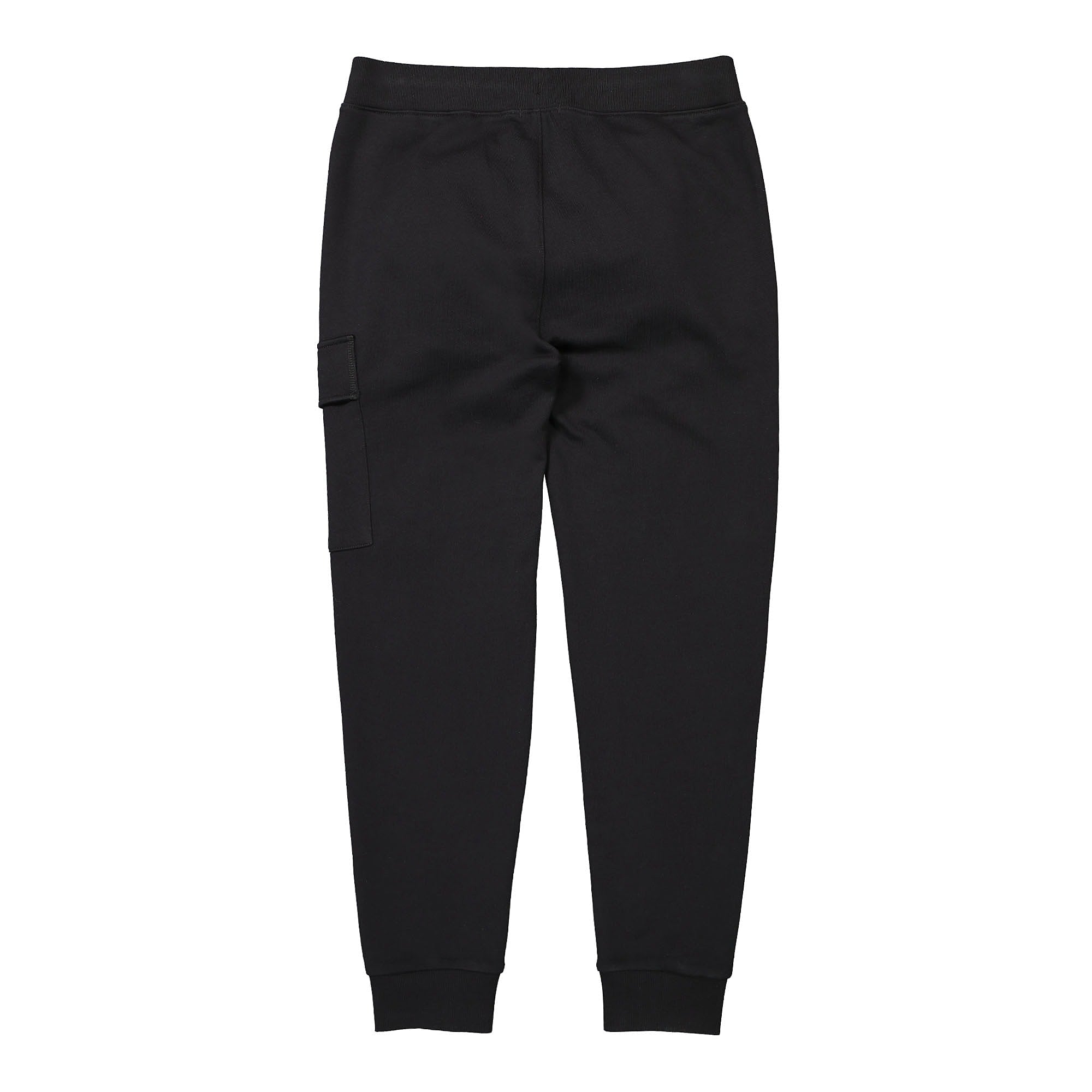 C.P. Company Diagonal Raised Fleece Track Pants Black Sweat & Track Pants Material | Overkill