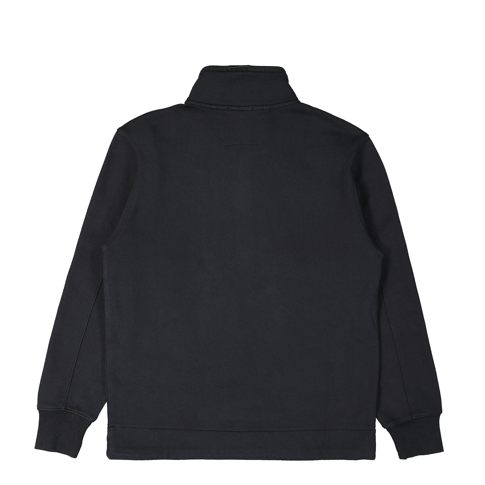 C.P. Company Diagonal Raised Fleece Anorak Black Sweatshirts Material | Overkill