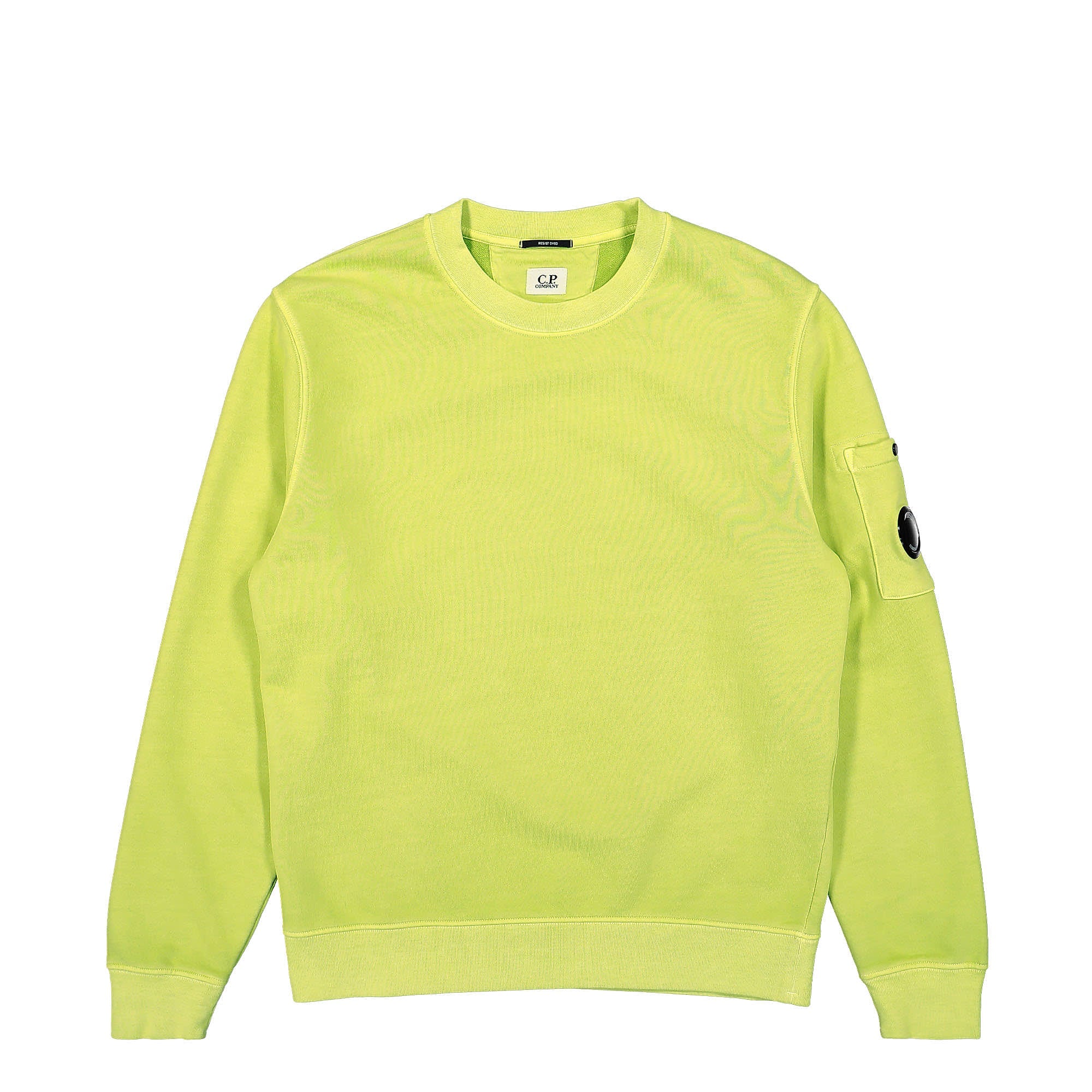 C.P. Company Brushed and Emerized Diagonal Fleece Sweatshirt Golden Palm Sweatshirts 13CMSS008A-006372R 249 | Overkill