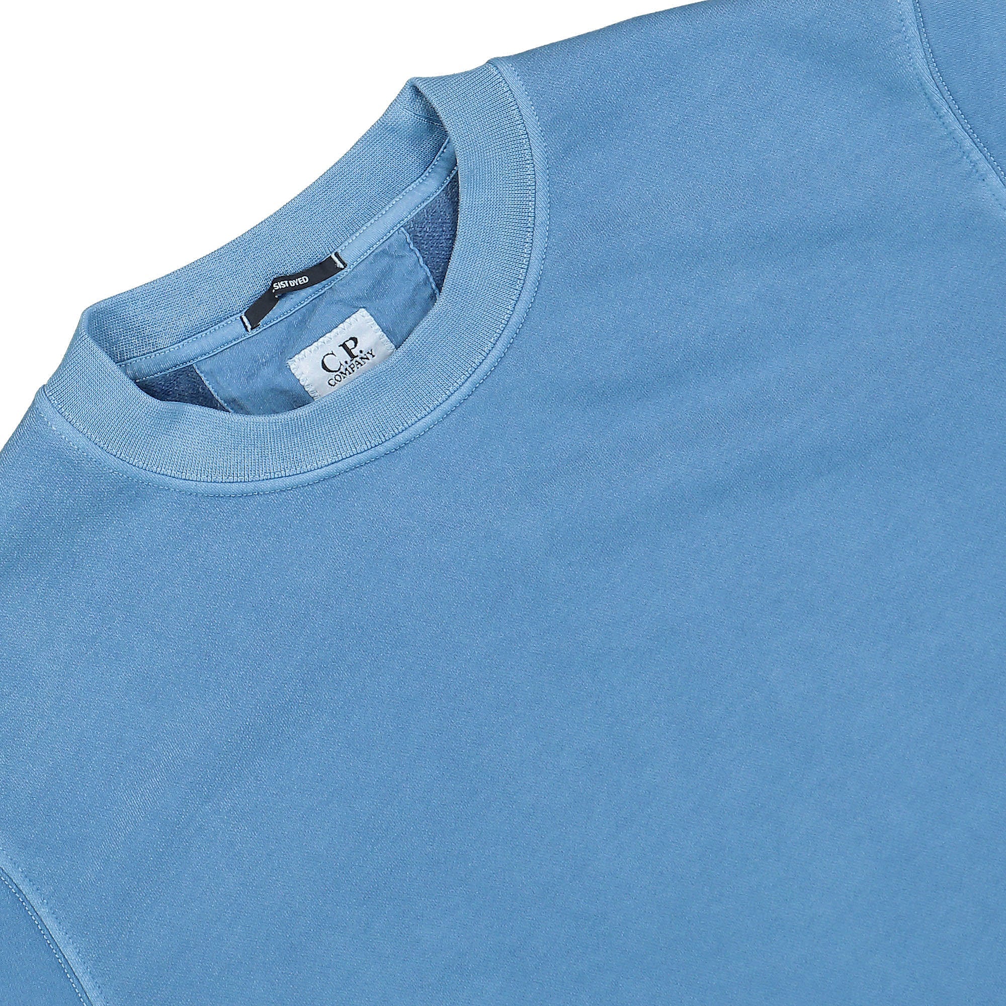 C.P. Company Brushed and Emerized Diagonal Fleece Sweatshirt Infinity Sweatshirts Close-up | Overkill