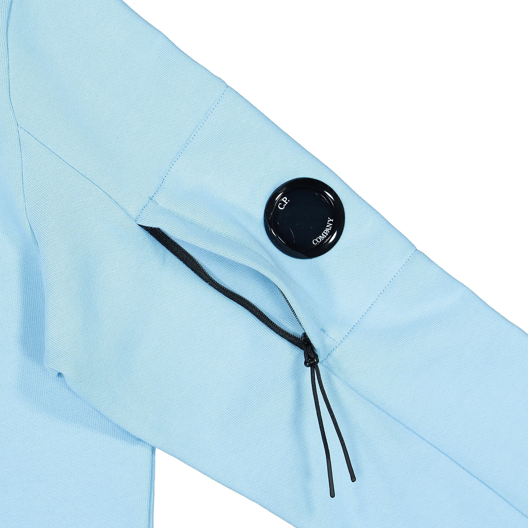 C.P. Company Diagonal Raised Fleece Jumper Sky Blue Sweatshirts Detailfoto | Overkill