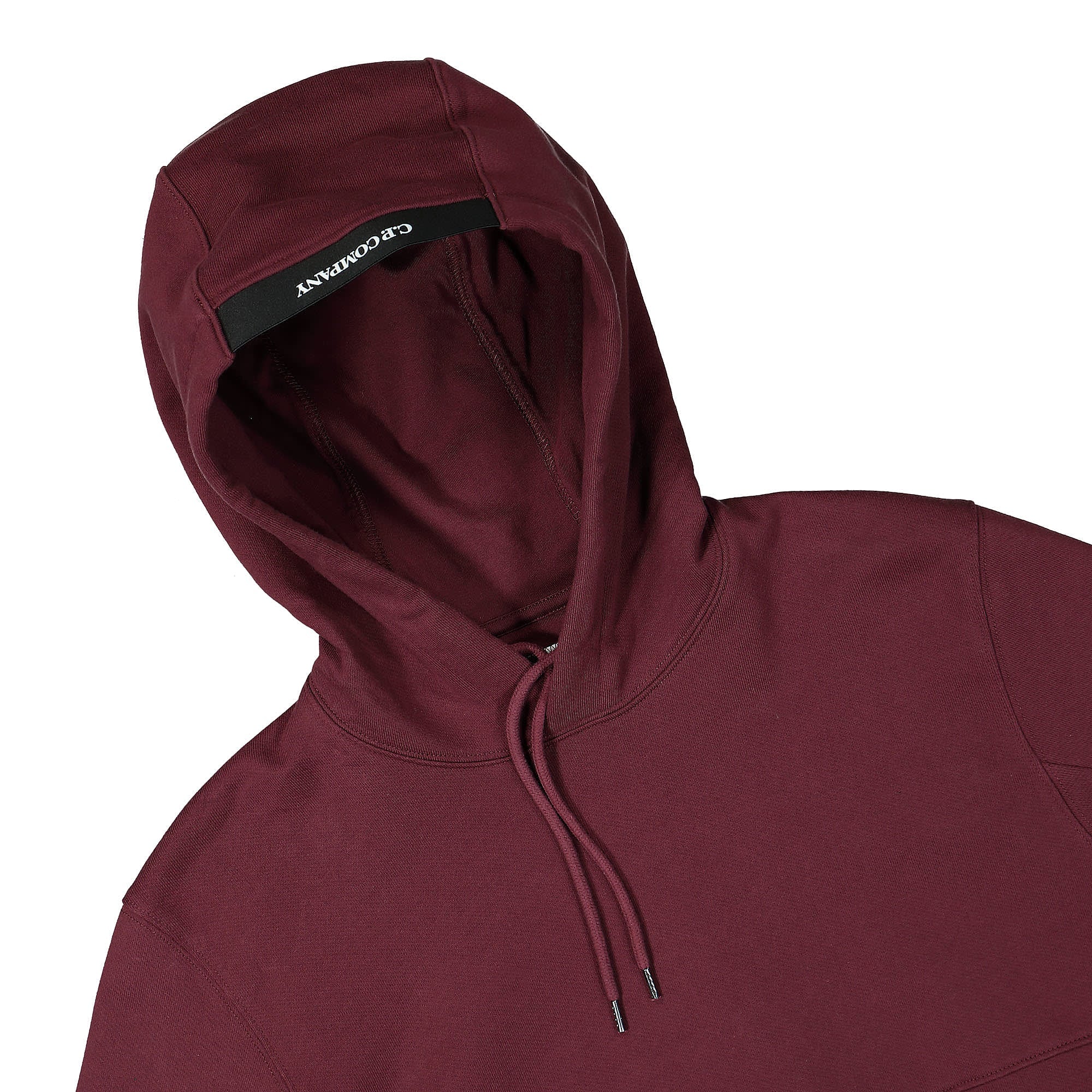 C.P. Company Diagonal Raised Fleece Hoodie Port Royal Hoodies Close-up | Overkill