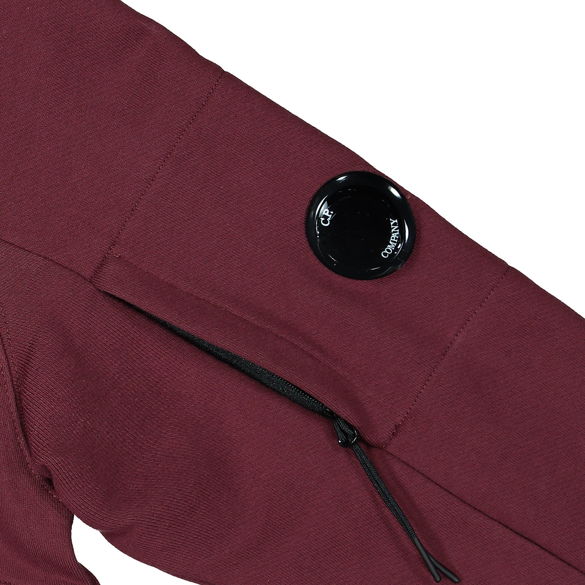 C.P. Company Diagonal Raised Fleece Hoodie Port Royal Hoodies Detail view 1 | Overkill