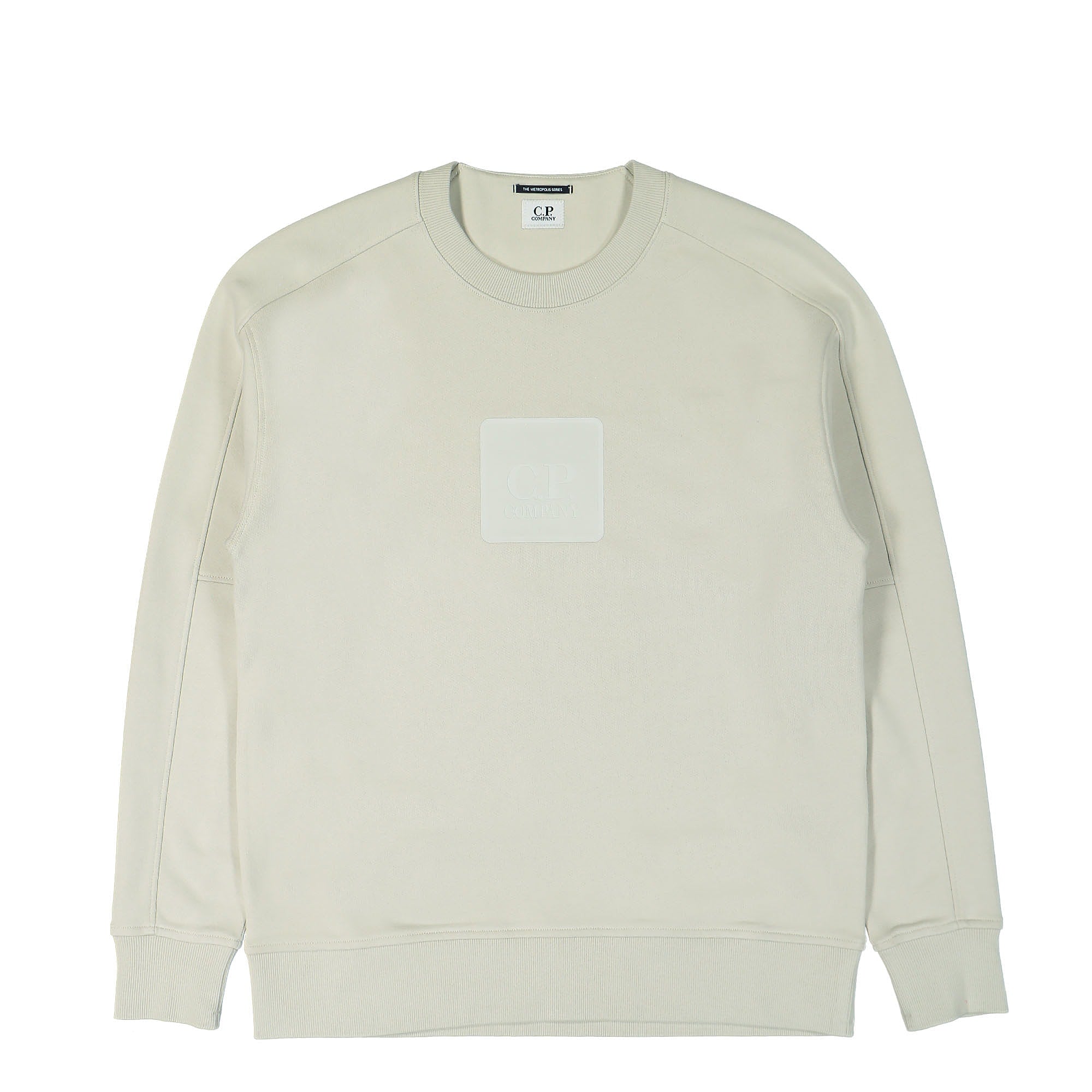 C.P. Company Diagonal Raised Fleece Jumper Pelican Sweatshirts 13CMSS043A-005086W 118 | Overkill