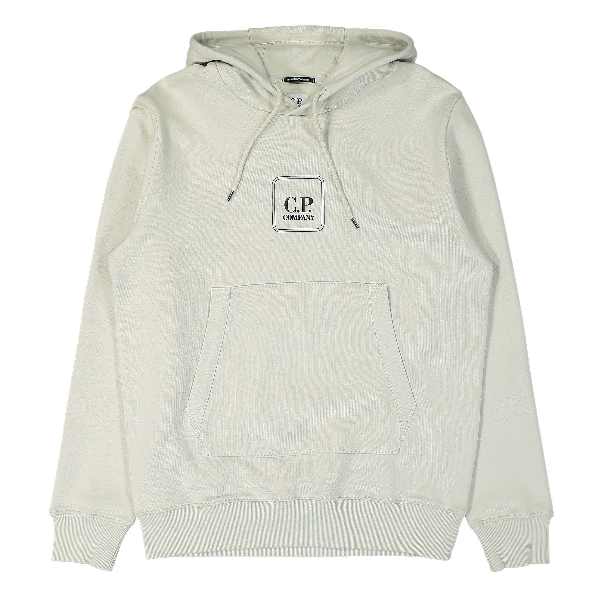 C.P. Company Diagonal Raised Fleece Hoodie Pelican Hoodies 13CMSS219A-005086W 118 | Overkill