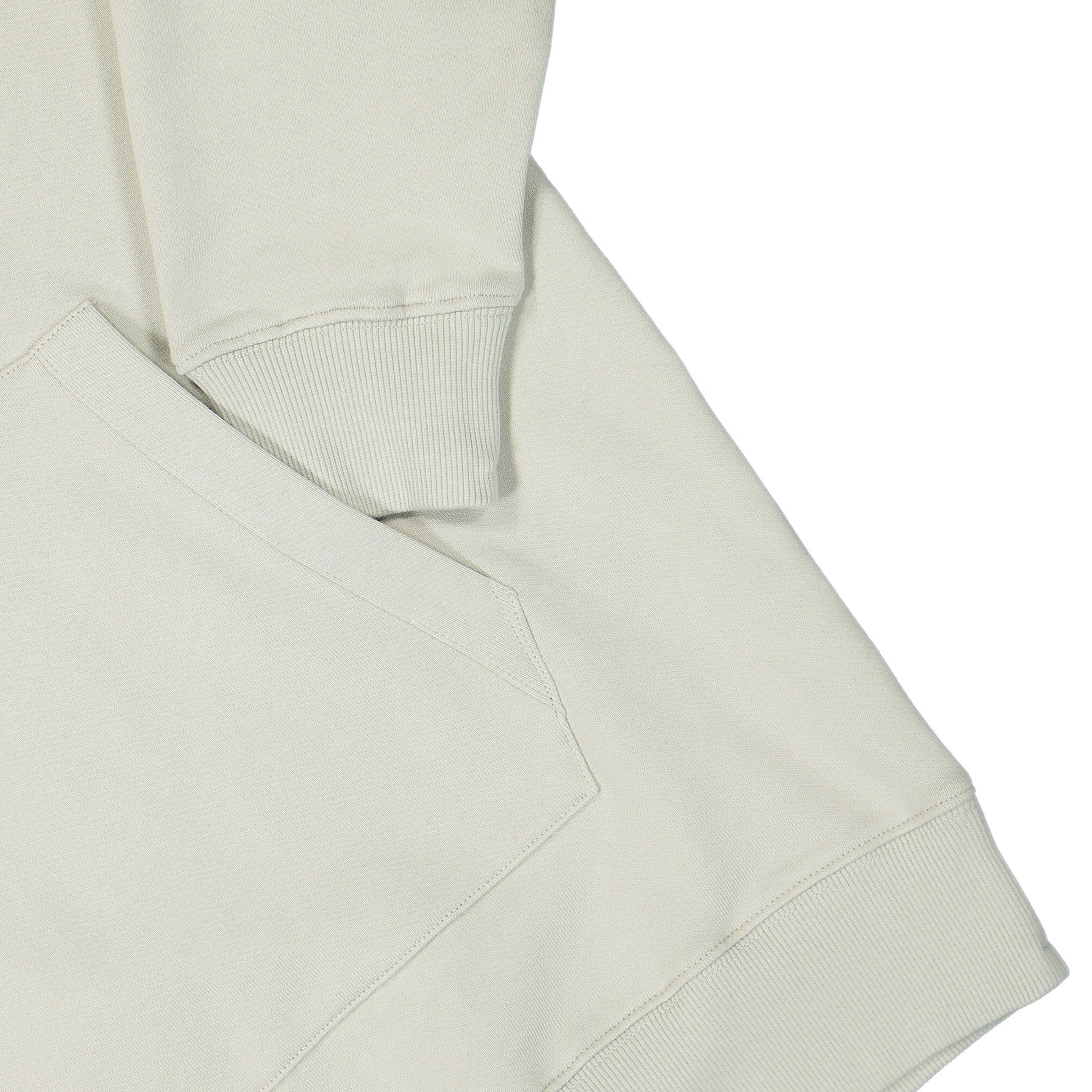 C.P. Company Diagonal Raised Fleece Hoodie Pelican Hoodies Detailfoto | Overkill