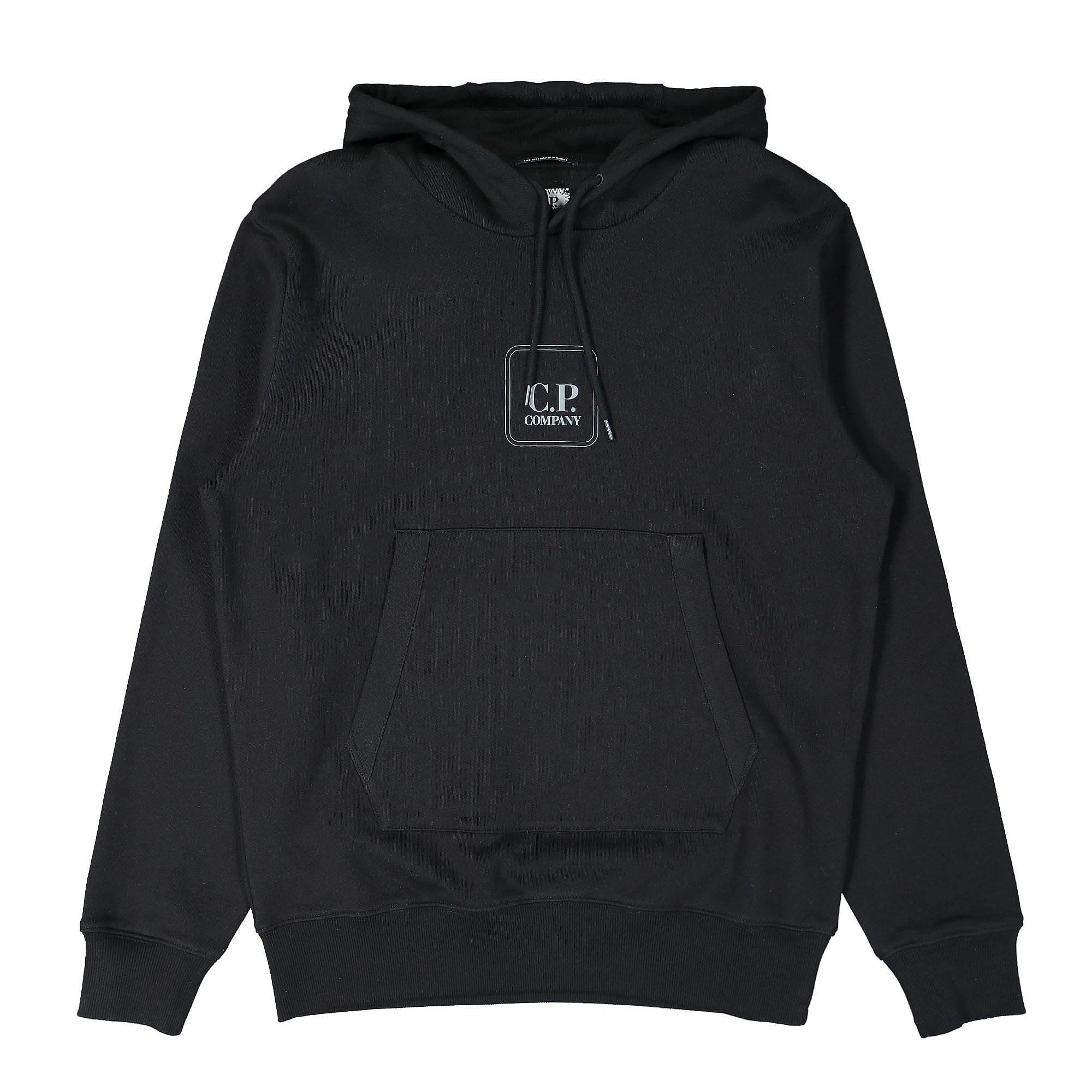 C.P. Company Diagonal Raised Fleece Hoodie Black Hoodies 13CMSS219A-005086W 999 | Overkill