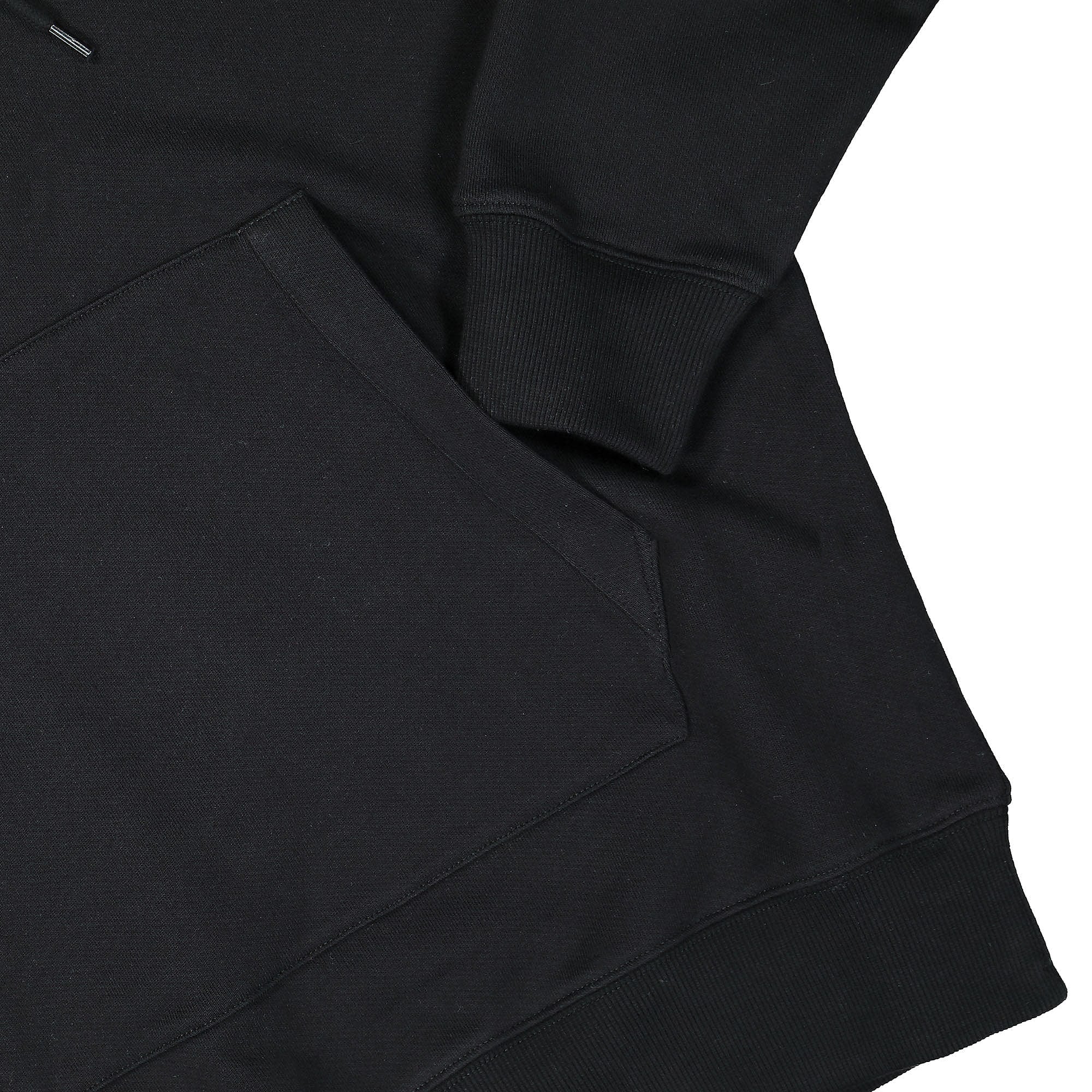 C.P. Company Diagonal Raised Fleece Hoodie Black Hoodies Detailfoto | Overkill