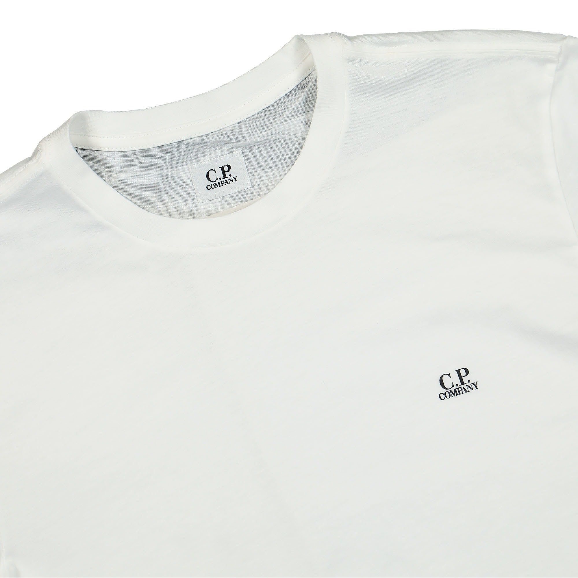 C.P. Company 30/1 Jersey Goggle T-Shirt Gauze White T-Shirts Material | Overkill