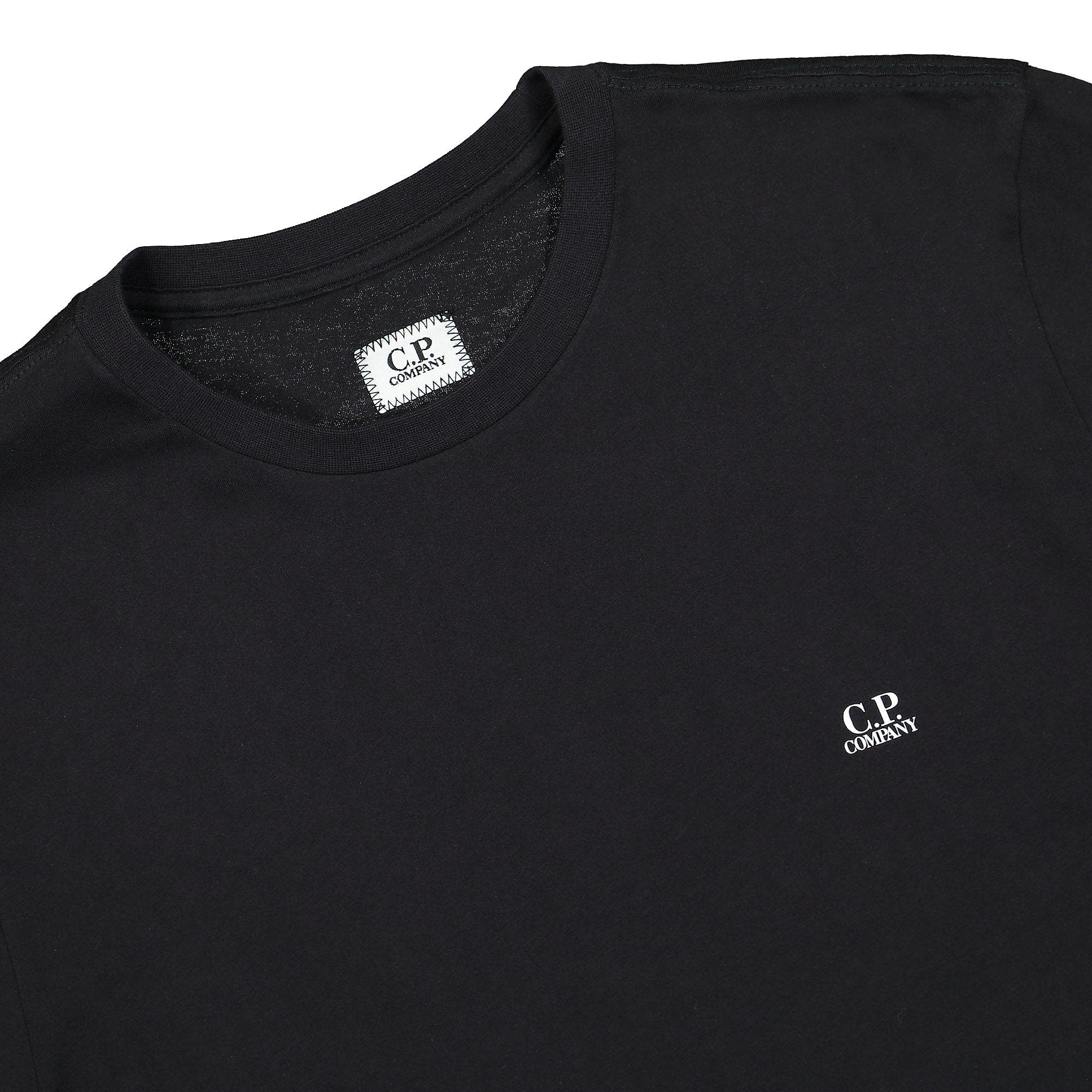 C.P. Company 30/1 Jersey Goggle T-Shirt Black T-Shirts Material | Overkill