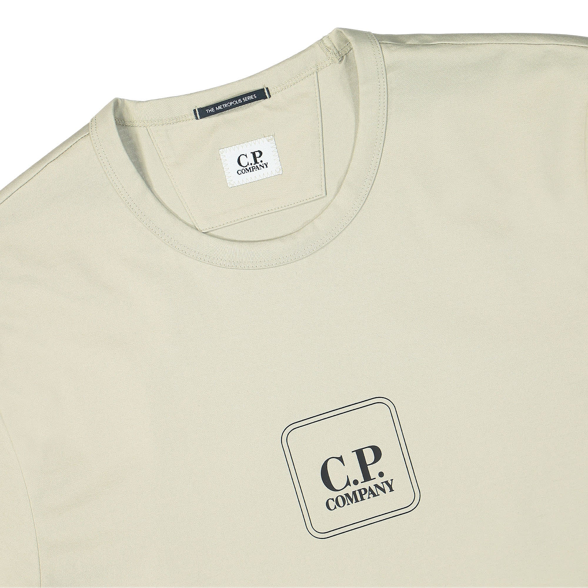 C.P. Company Mercerized Jersey T-Shirt Pelican T-Shirts Material | Overkill