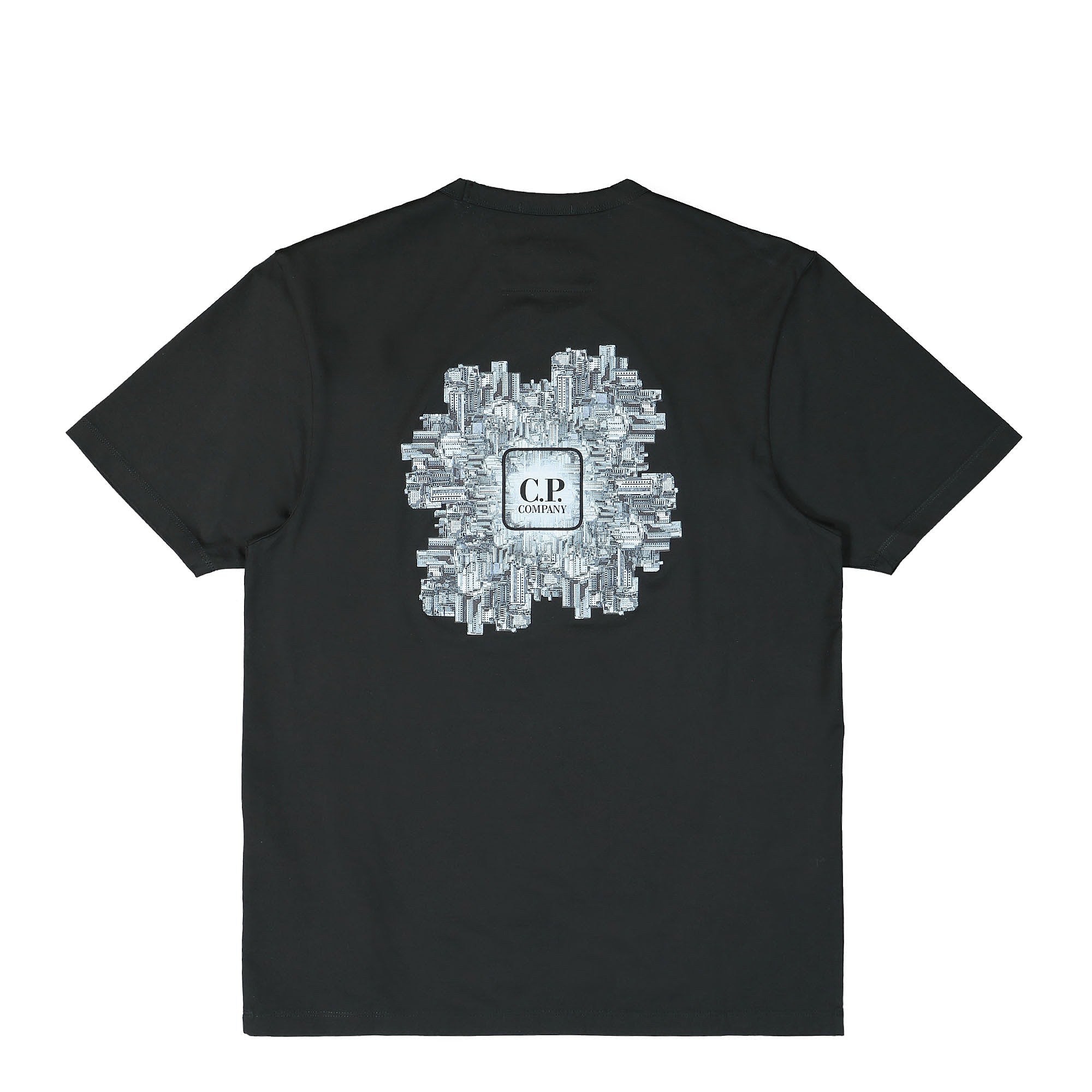 C.P. Company Mercerized Jersey T-Shirt Black T-Shirts Close-up | Overkill