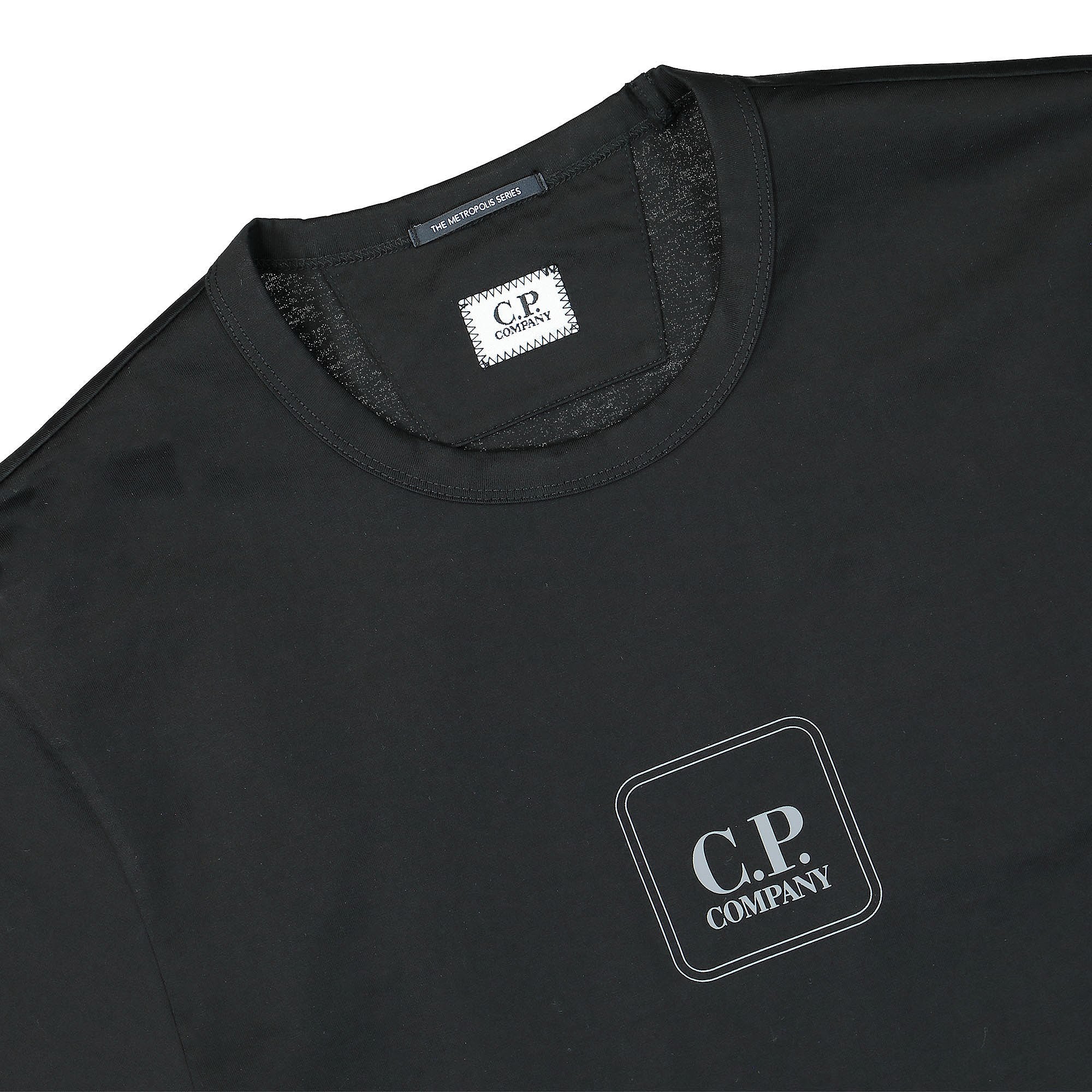 C.P. Company Mercerized Jersey T-Shirt Black T-Shirts Material | Overkill