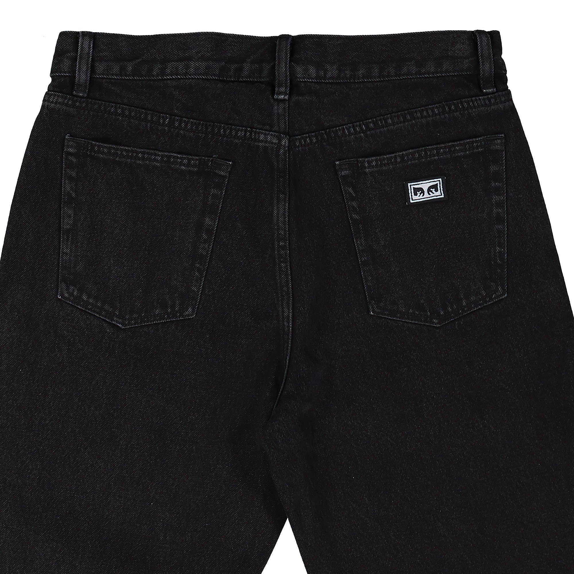 Obey Hardwork Denim Pant Faded Black Jeans Detail view 1 | Overkill