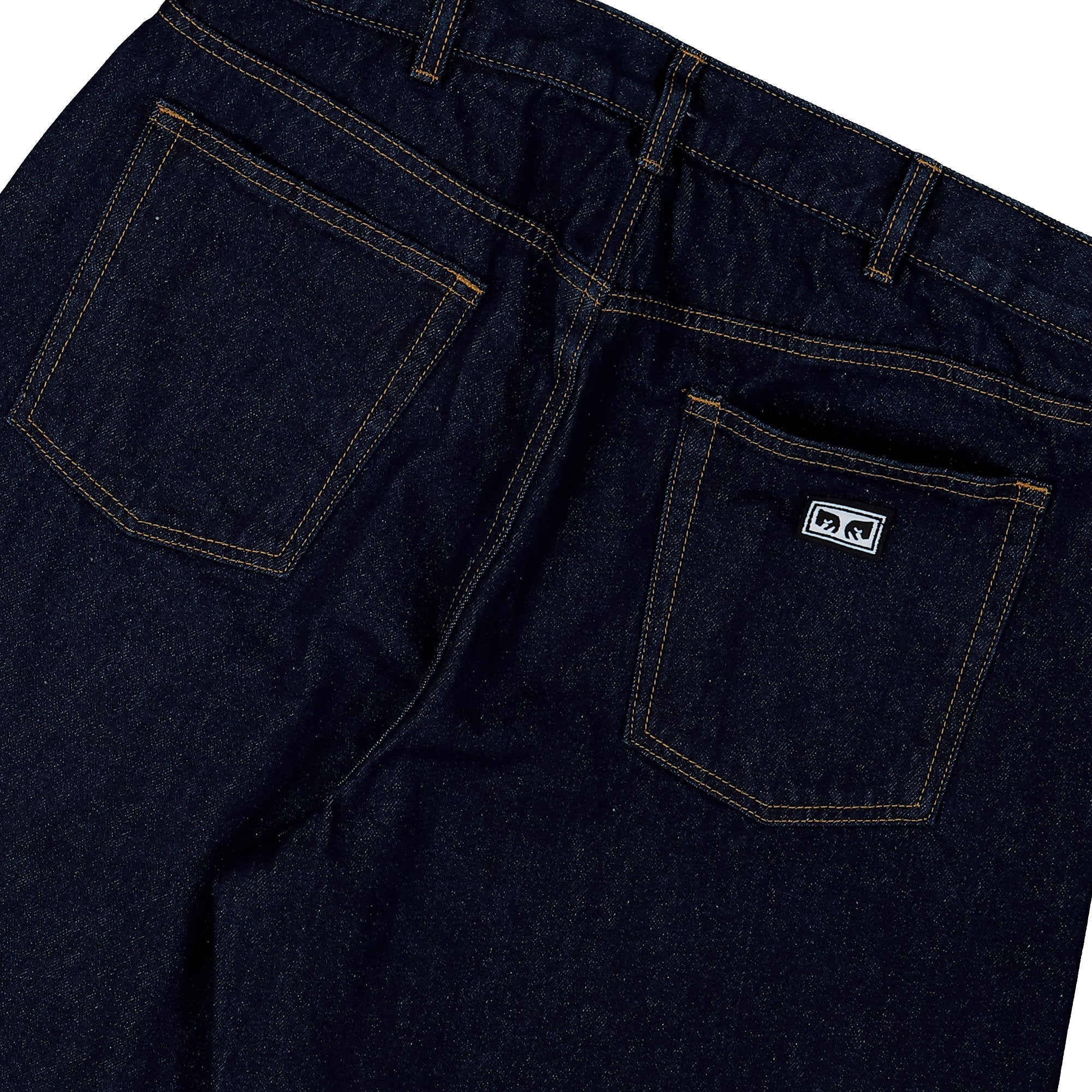 Obey BigWig Baggy Denim Rinse Indigo Jeans Detail view 3 | Overkill