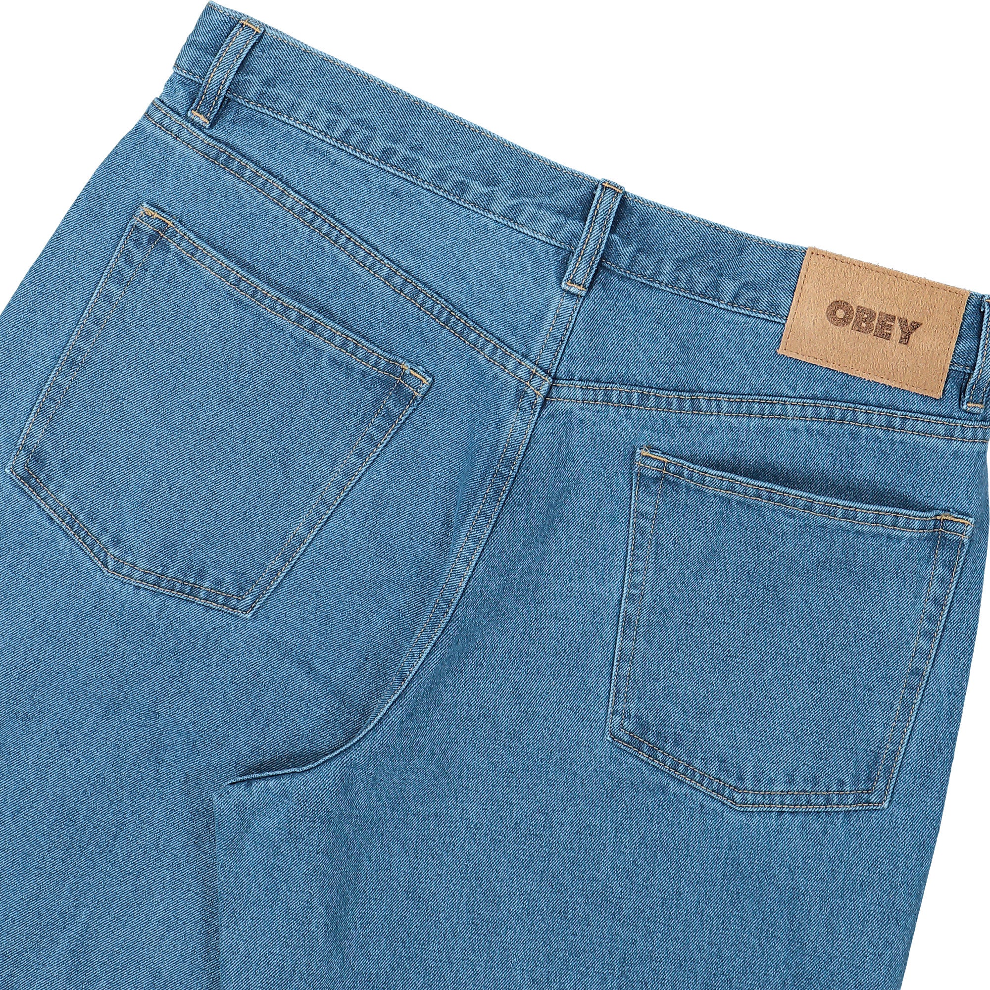 Obey Classic Baggy Denim Medium Stonewash Light Indigo Jeans 142010109 Detail View 2 | Overkill