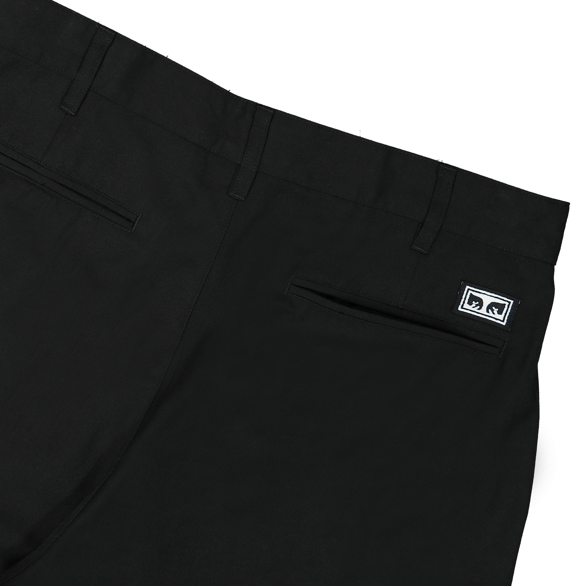 Obey Fubar Pleated Pant Black Sweat & Track Pants Detail view 2 | Overkill