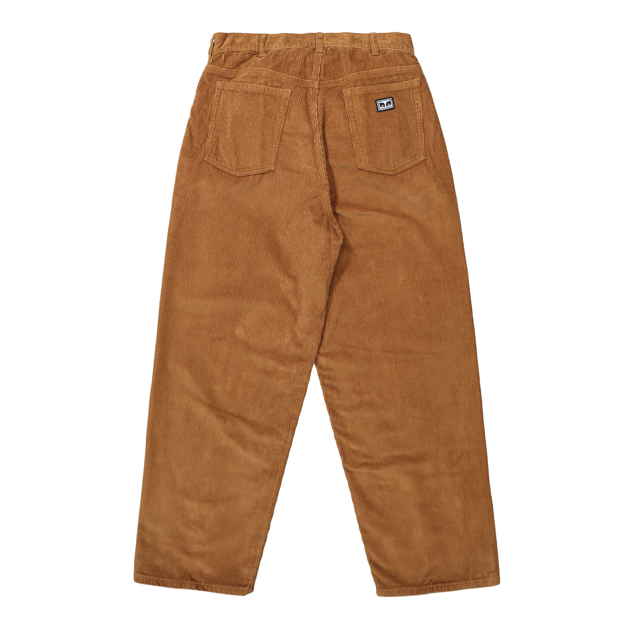 Obey Bigwig Baggy Corduroy Pant Catechu Wood Casual Pants Material | Overkill