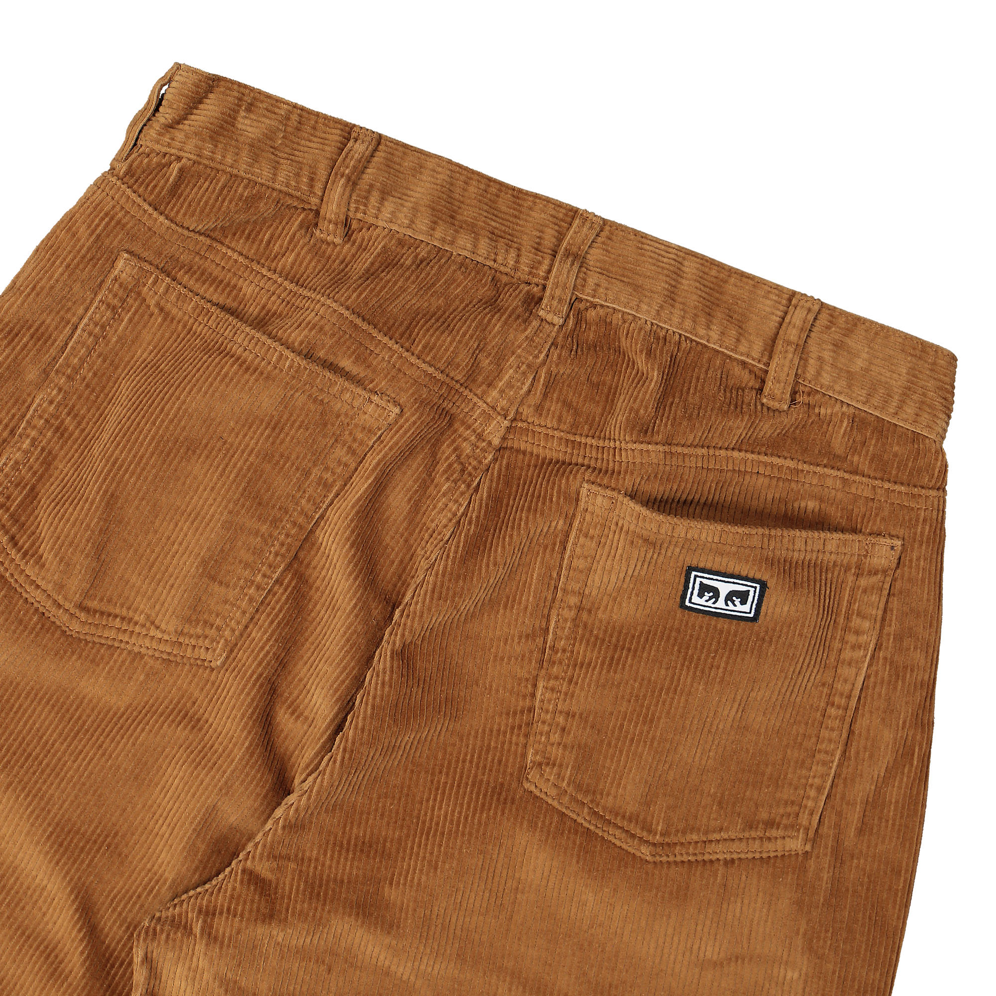 Obey Bigwig Baggy Corduroy Pant Catechu Wood Casual Pants Detail view 1 | Overkill