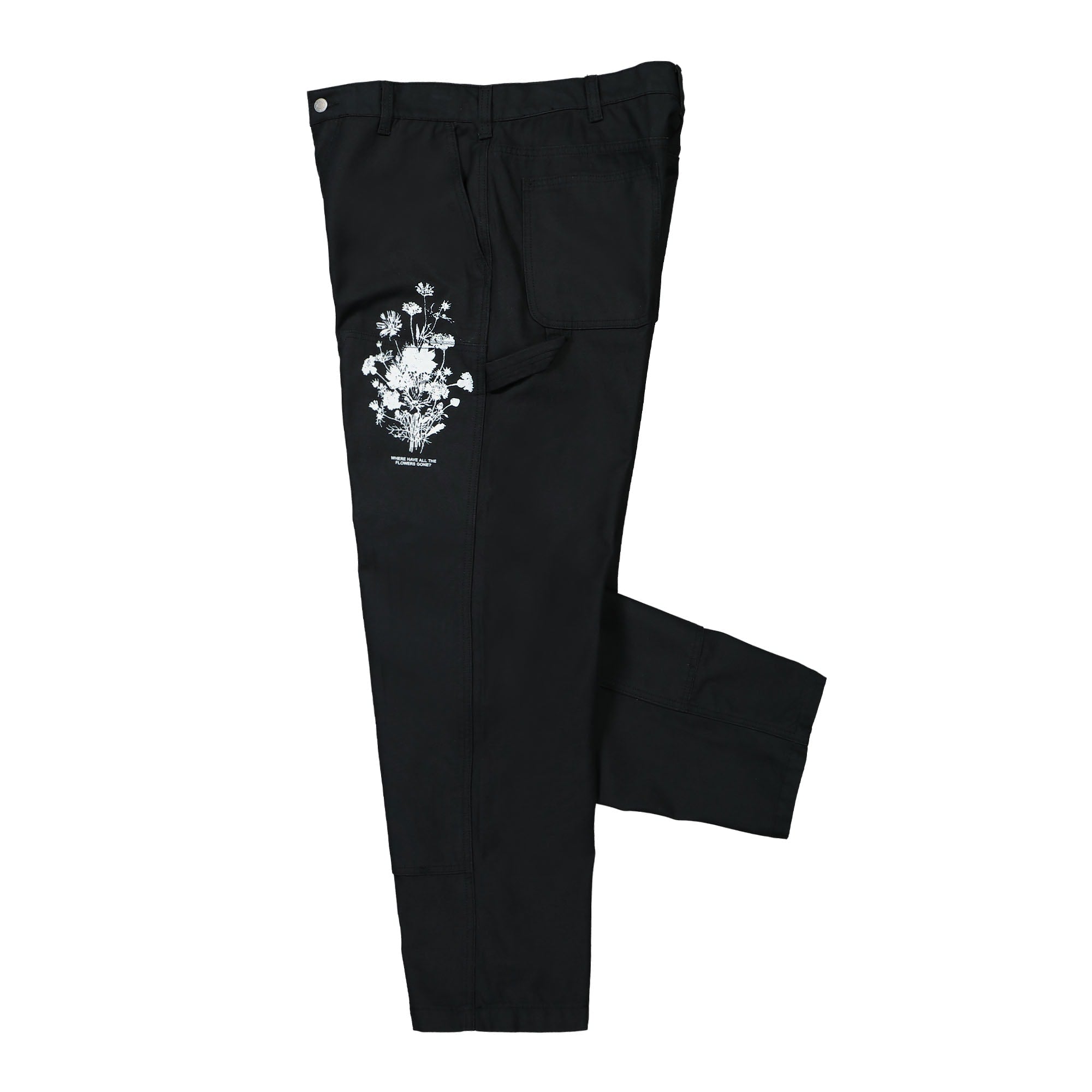 Obey Big Timer Twill Printed Carpen Pant Digital Black Sweat & Track Pants Close-up | Overkill