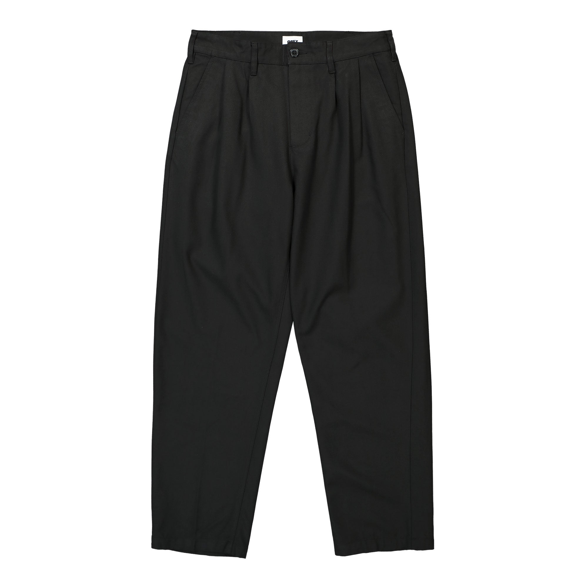 Obey Fubar Pleated Pant Black Casual Pants 142020241-BLK | Overkill