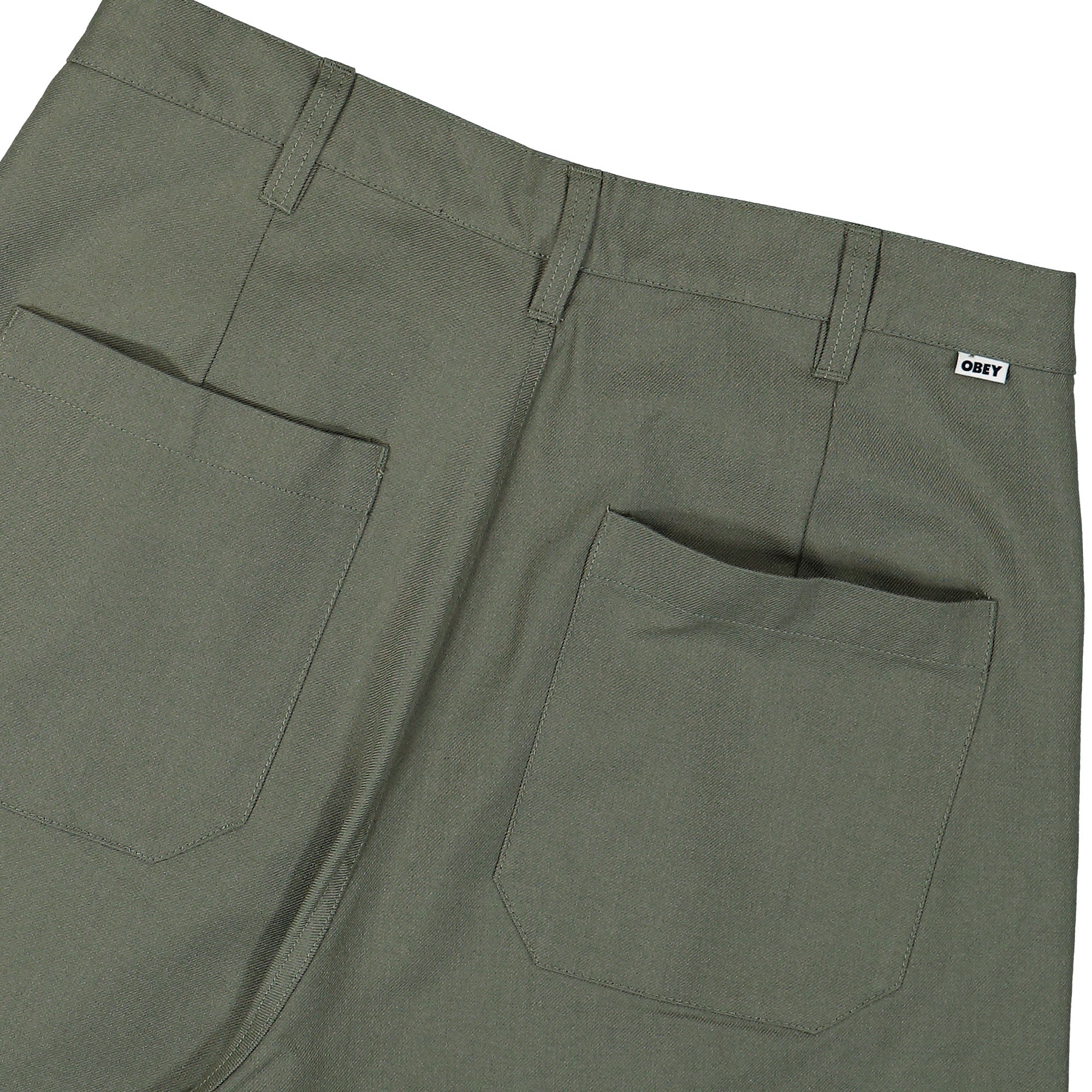 Obey Oliver Pleated Pant Tea Leaf Casual Pants Detail view 3 | Overkill
