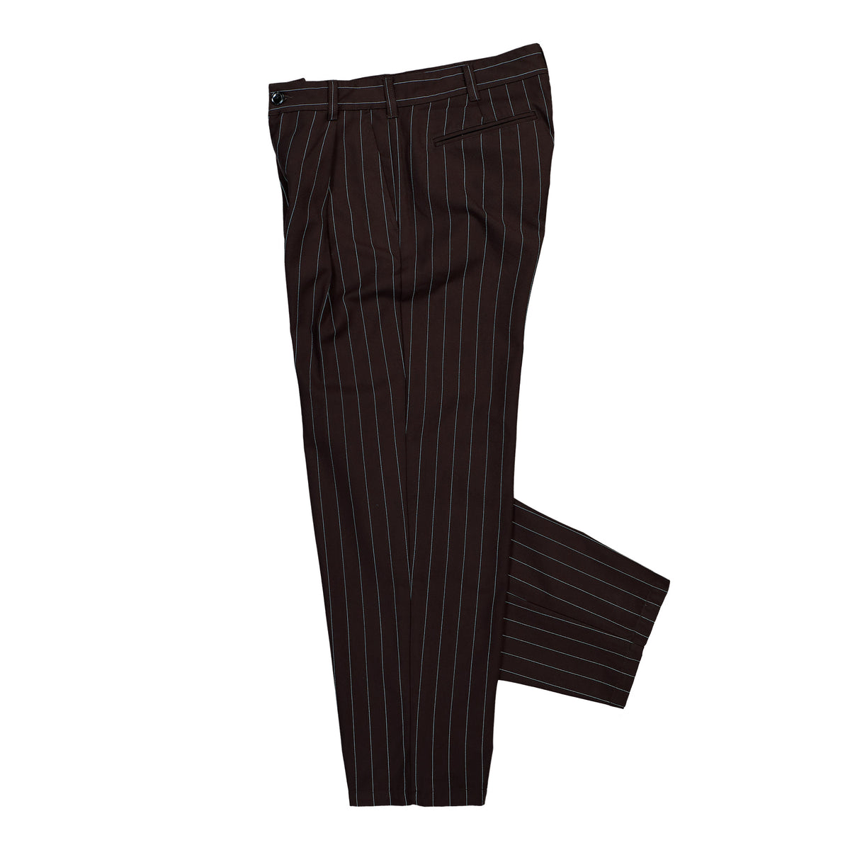 Obey Dean Stripe Pleated Pant Carbon Pinstripe Pants 142020262-CBP Detailfoto | Overkill