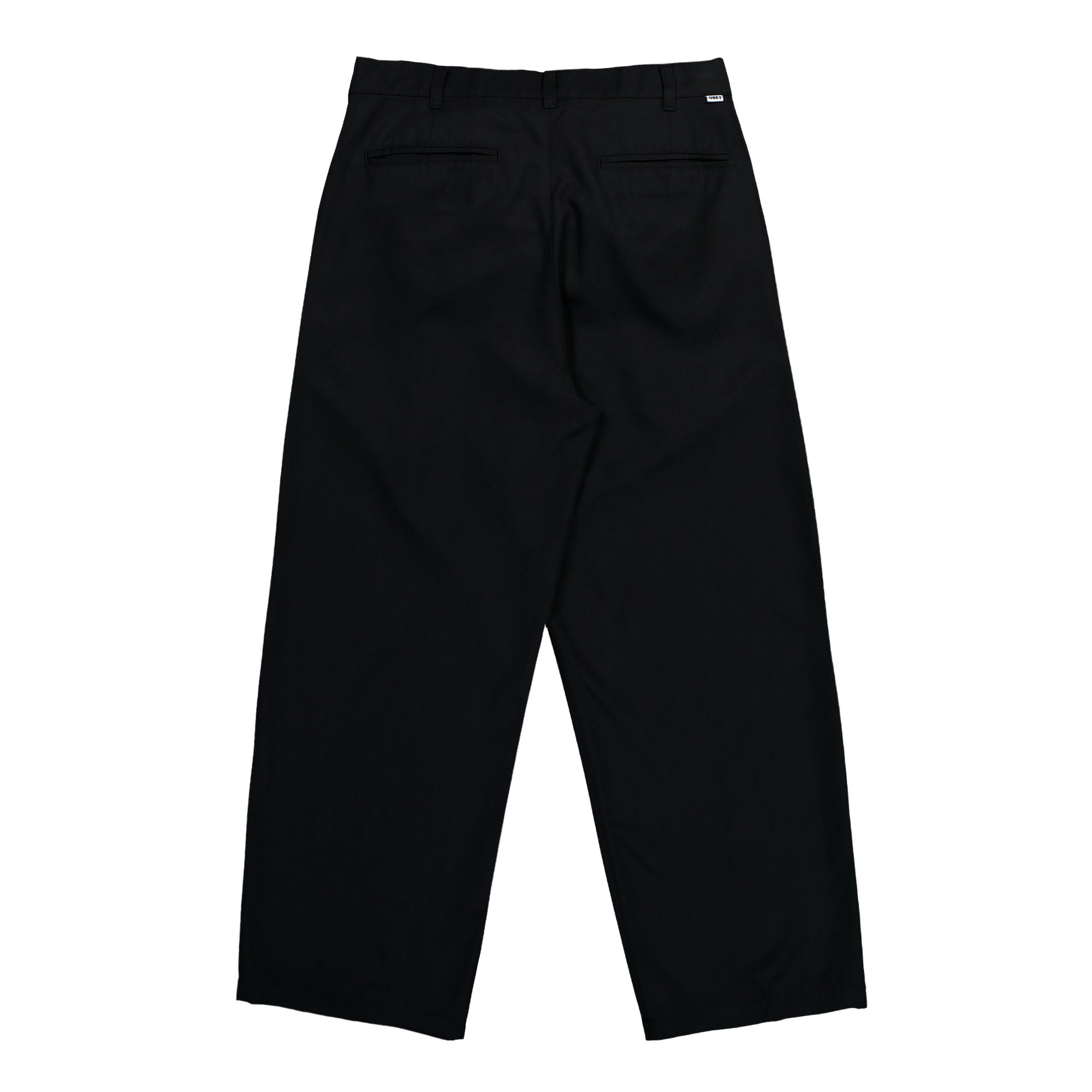 Obey Otis Pleated Pant Black Casual Pants 142020270 Close-up | Overkill