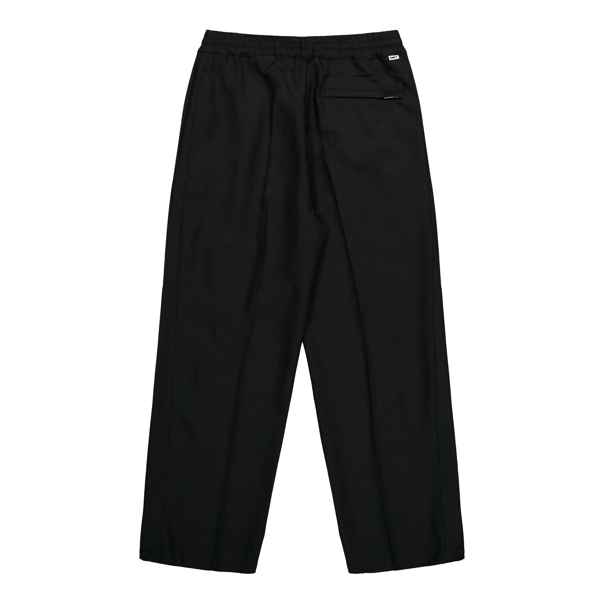Obey Tailored Track Pant Black Casual Pant 142020277-BLK Close-up | Overkill