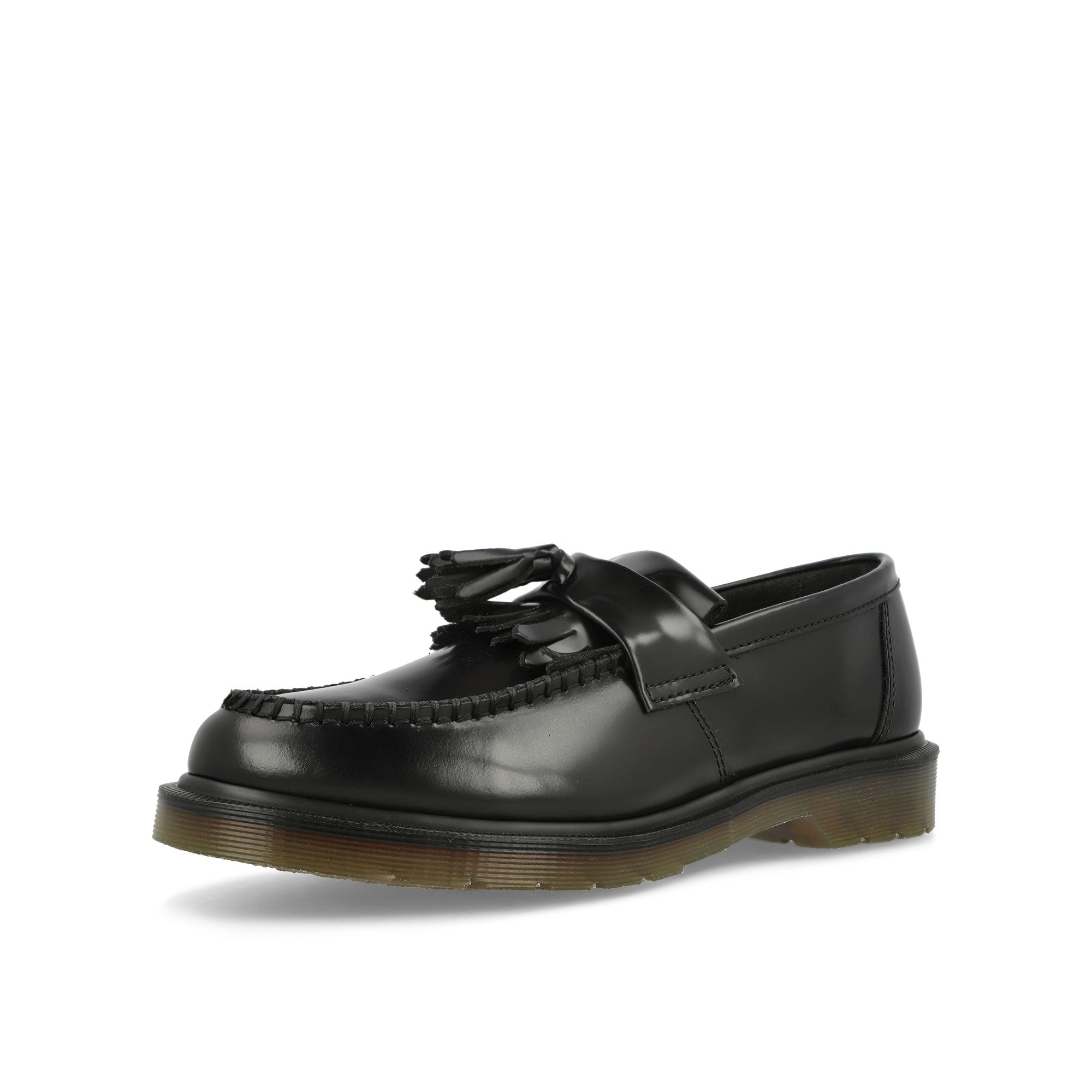 Dr. Martens Adrian Smooth Loafer Black Polished Smooth Loafers & Lace ups Close Up | Overkill