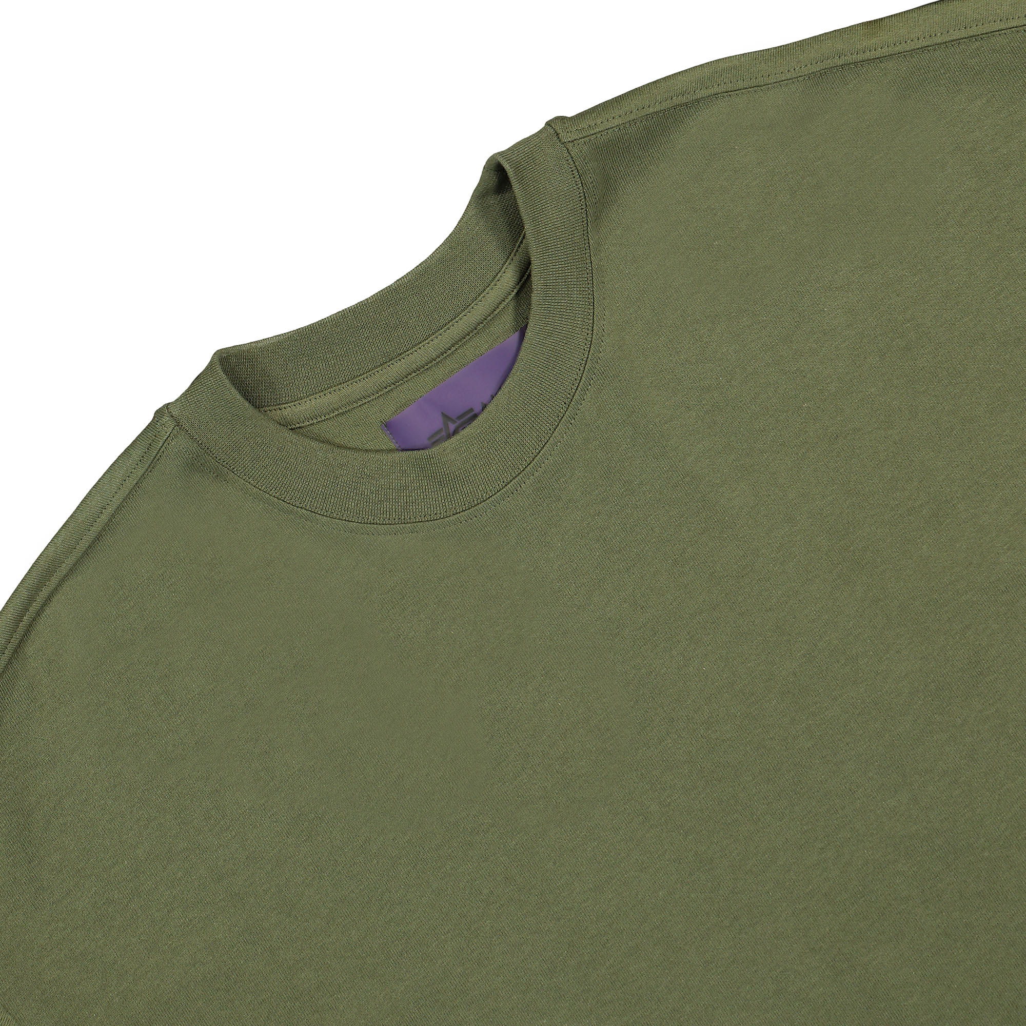 Alpha Industries Heavy Tee UV Sage Green T-Shirts Close-up | Overkill