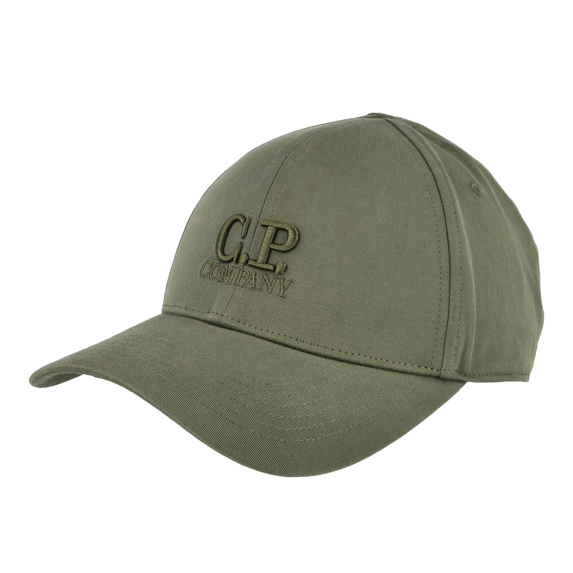 C.P. Company Gabardine Logo Cap Bronze Green Caps 14CMAC282A-006288A 648 | Overkill