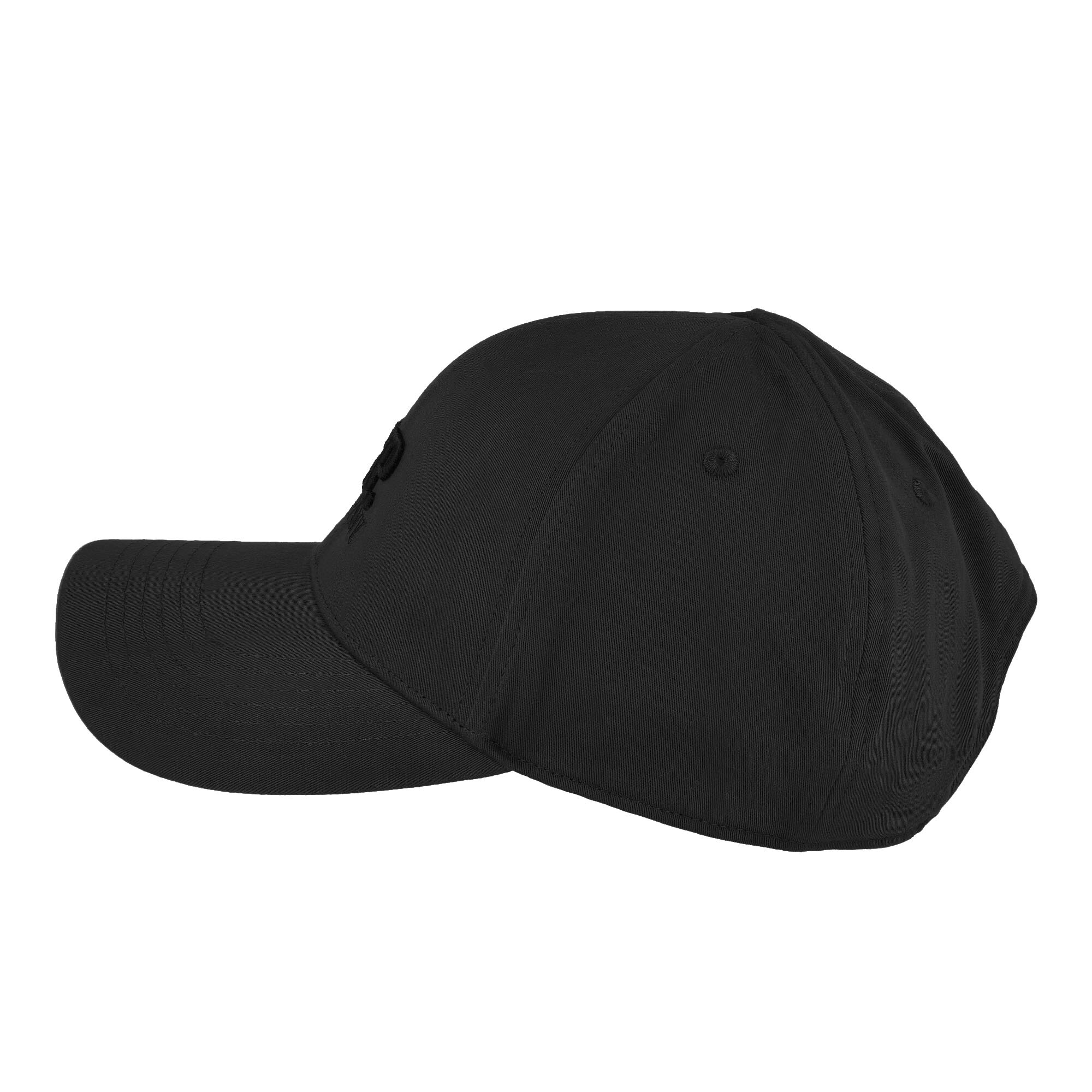 C.P. Company Gabardine Logo Cap Black Caps Material | Overkill