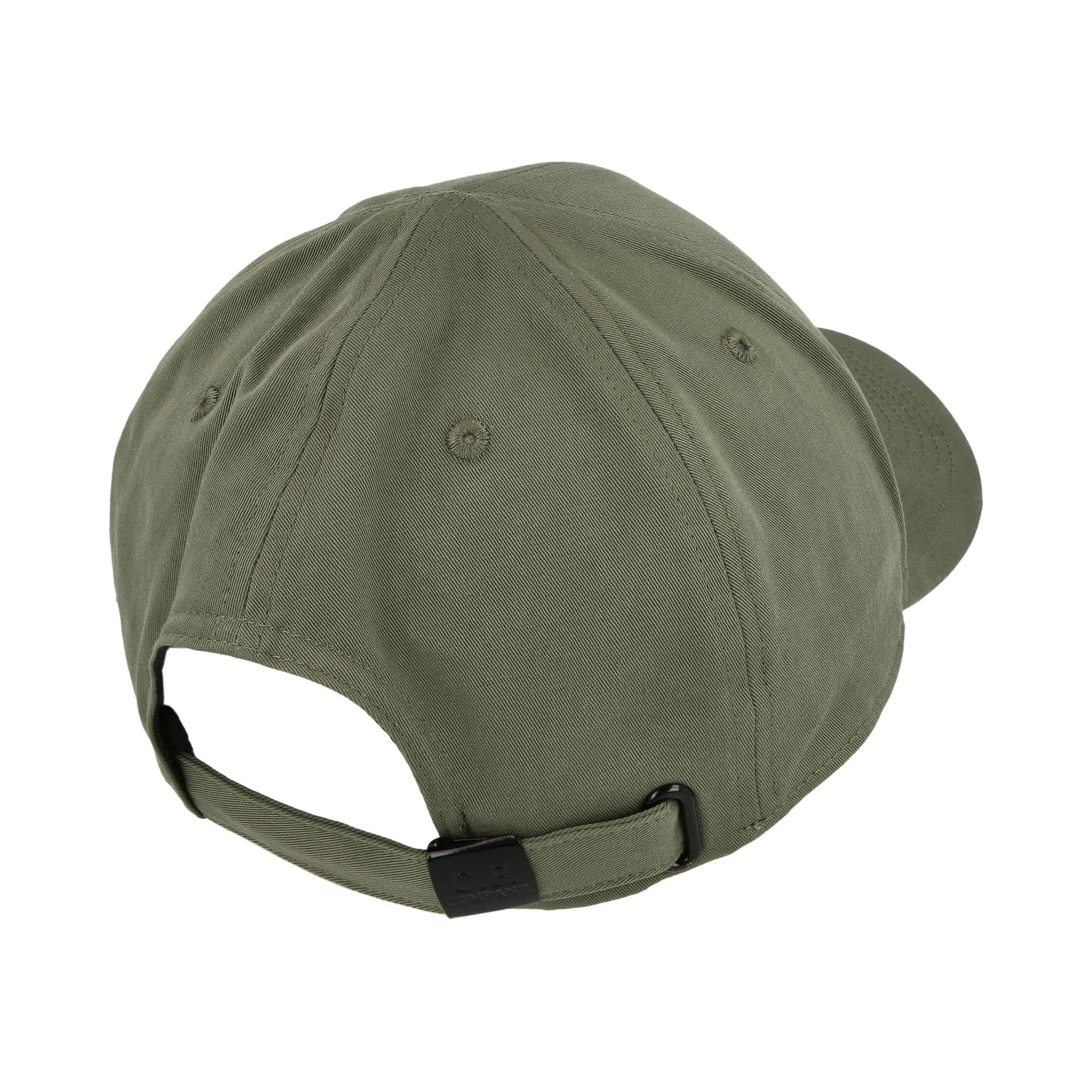 C.P. Company Gabardine Logo Cap Bronze Green Caps Detail view 1 | Overkill