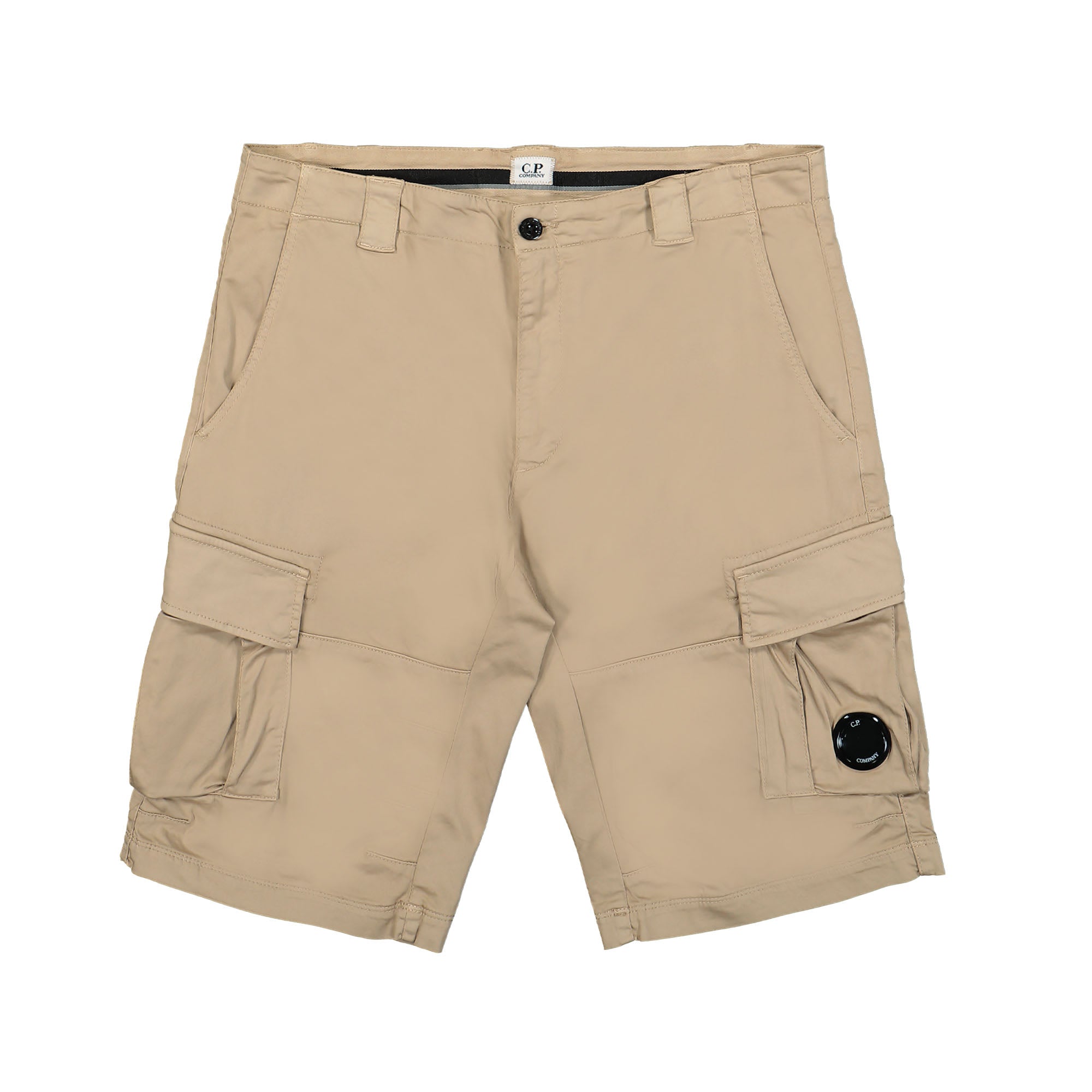 C.P. Company Stretch Sateen Cargo Shorts Cobblestone Shorts 14CMBE116A-005694G 330 | Overkill