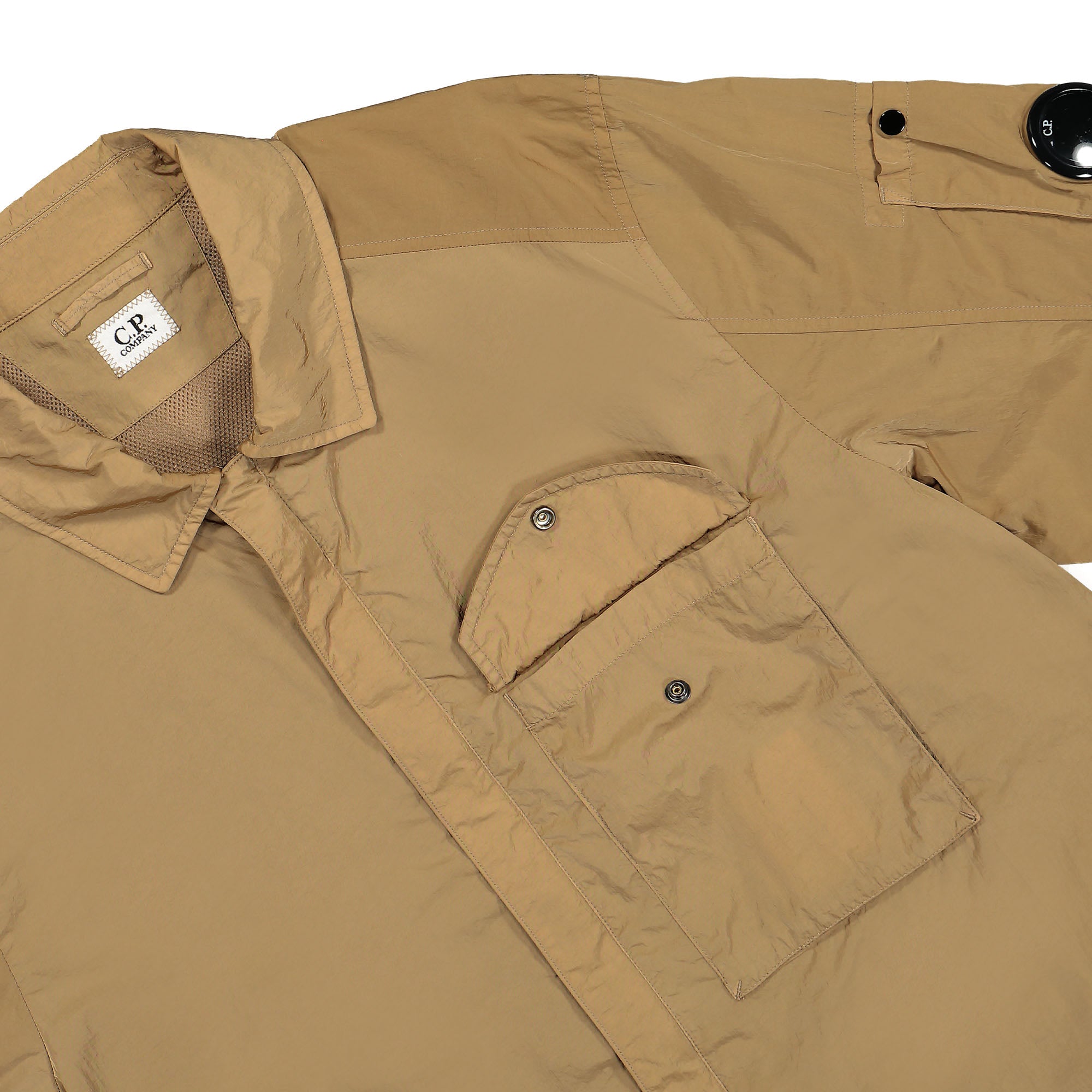 C.P. Company Chrome-R Overshirt Lead Gray Jackets Detailfoto | Overkill
